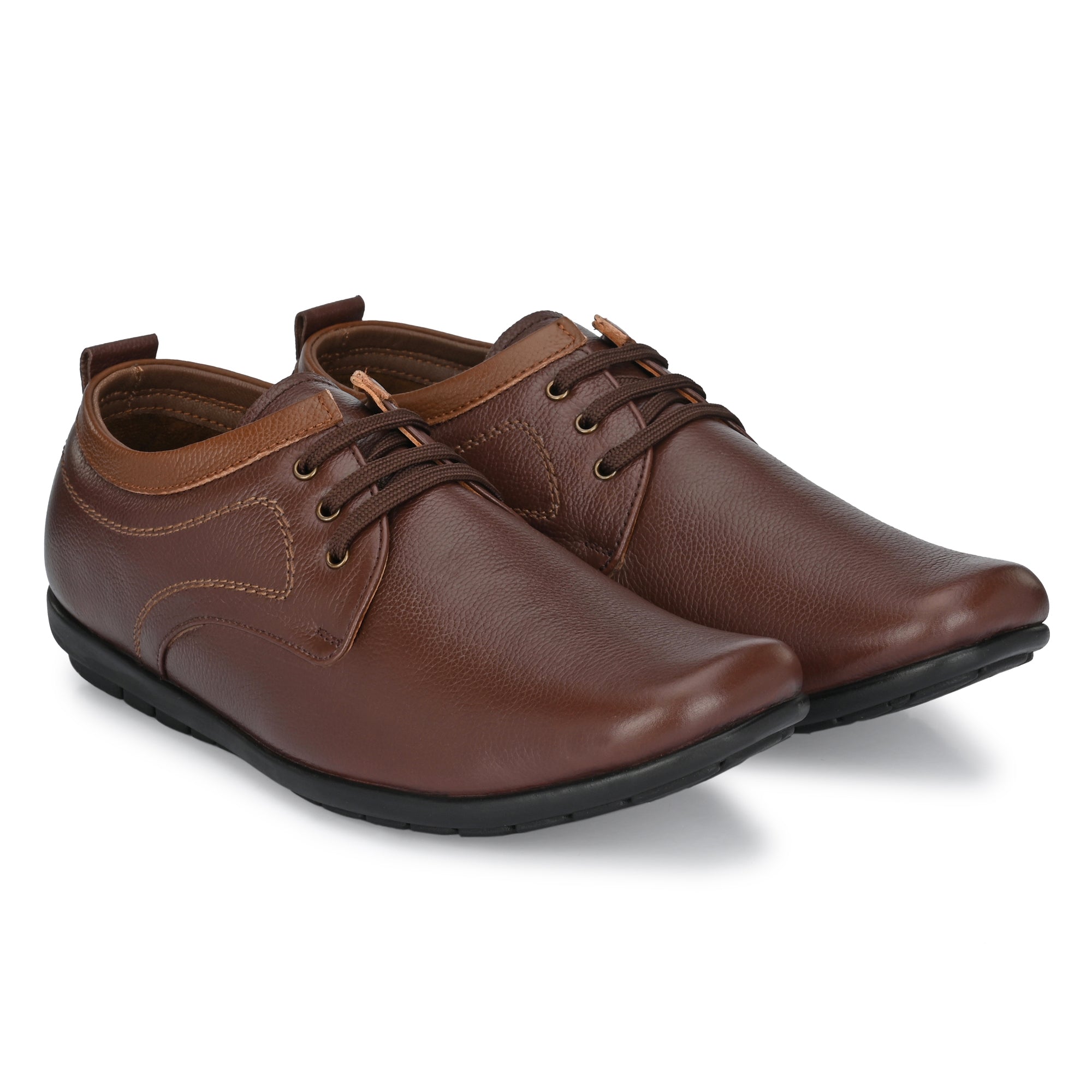 Egoss Casual Genuine Leather Derby Shoes For Men
