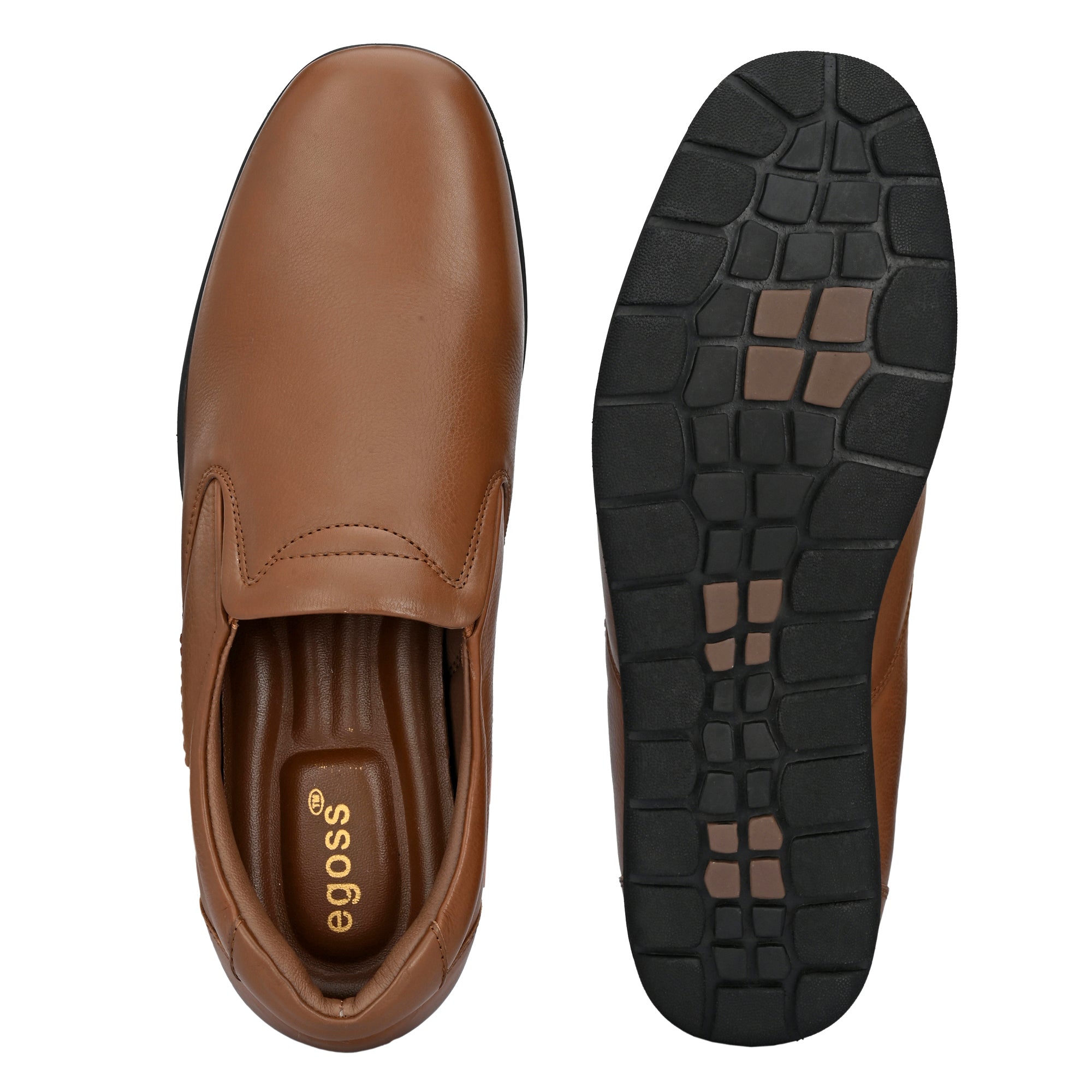 Egoss Comfortable Leather Slip On Shoes For Men