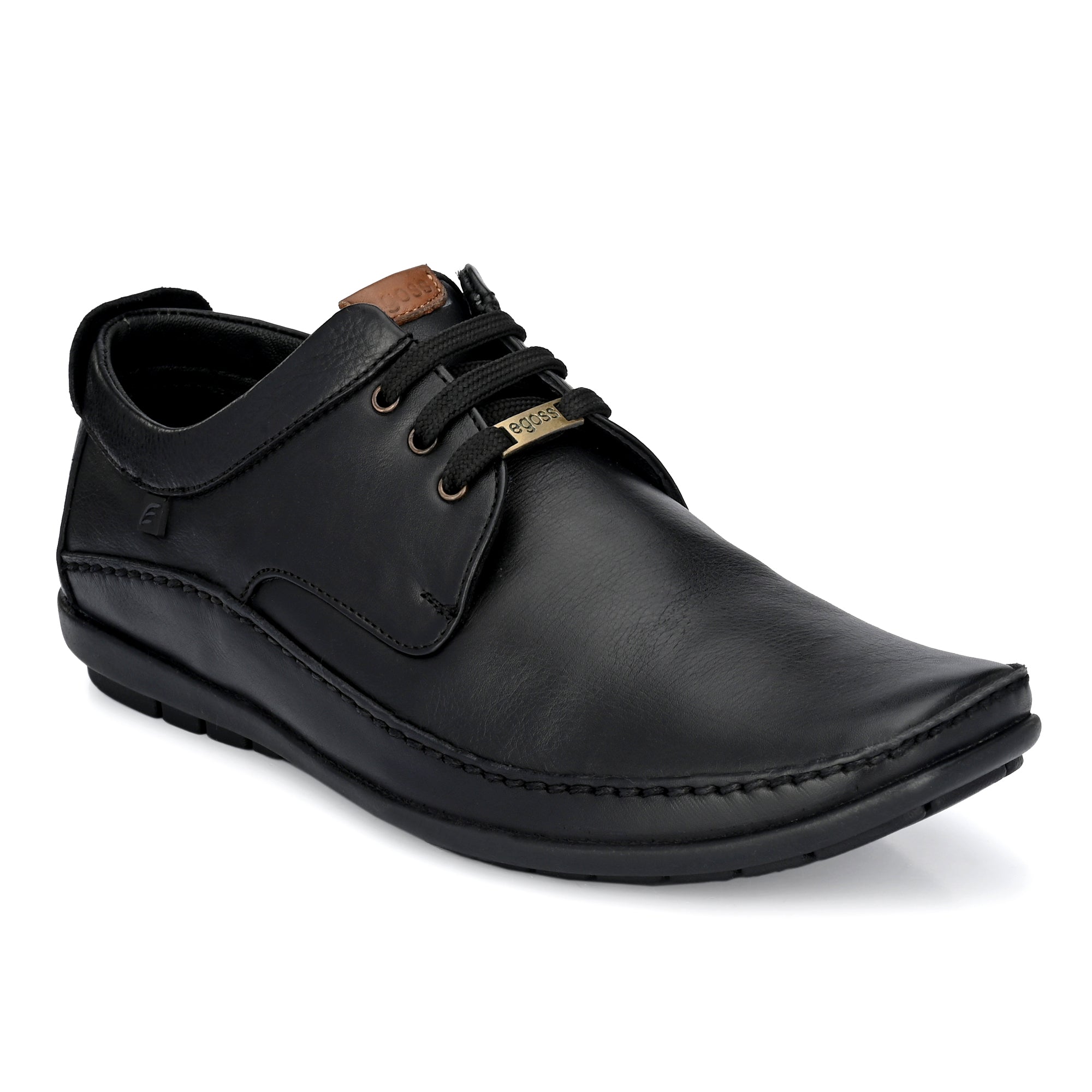 Egoss Leather Casual Lace-Up Shoes For Men
