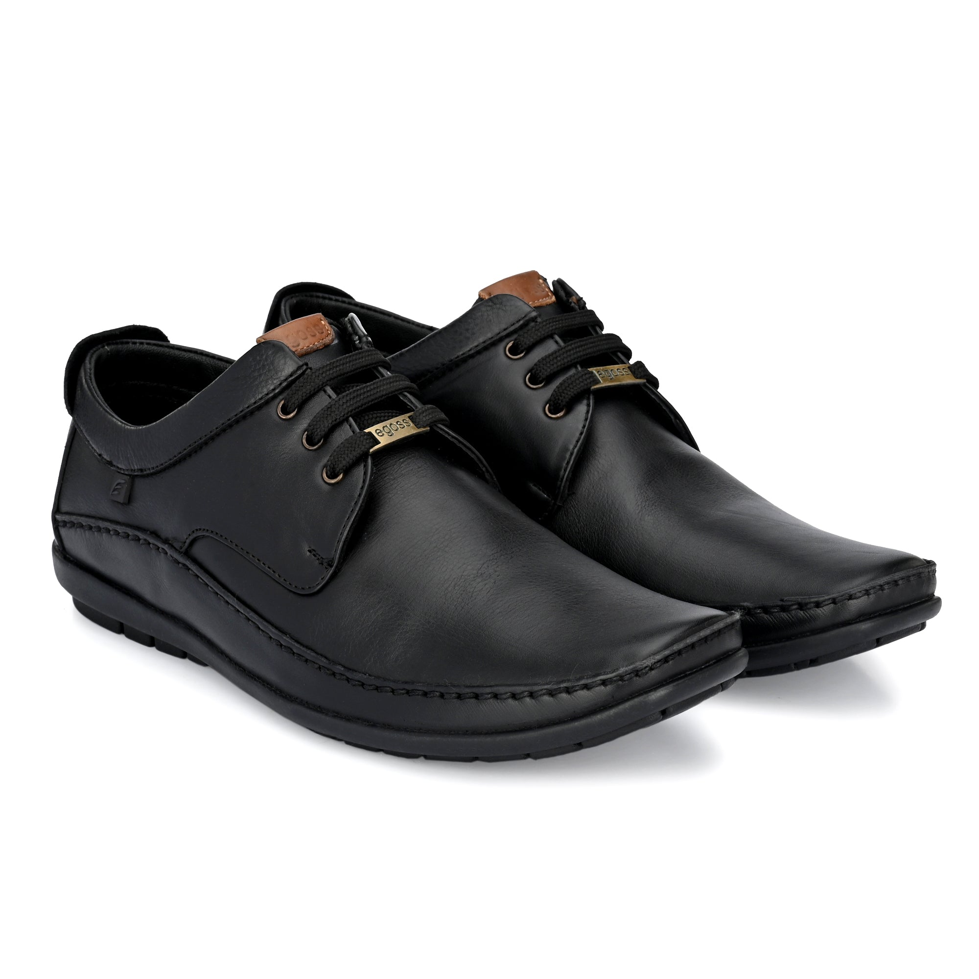 Egoss Leather Casual Lace-Up Shoes For Men
