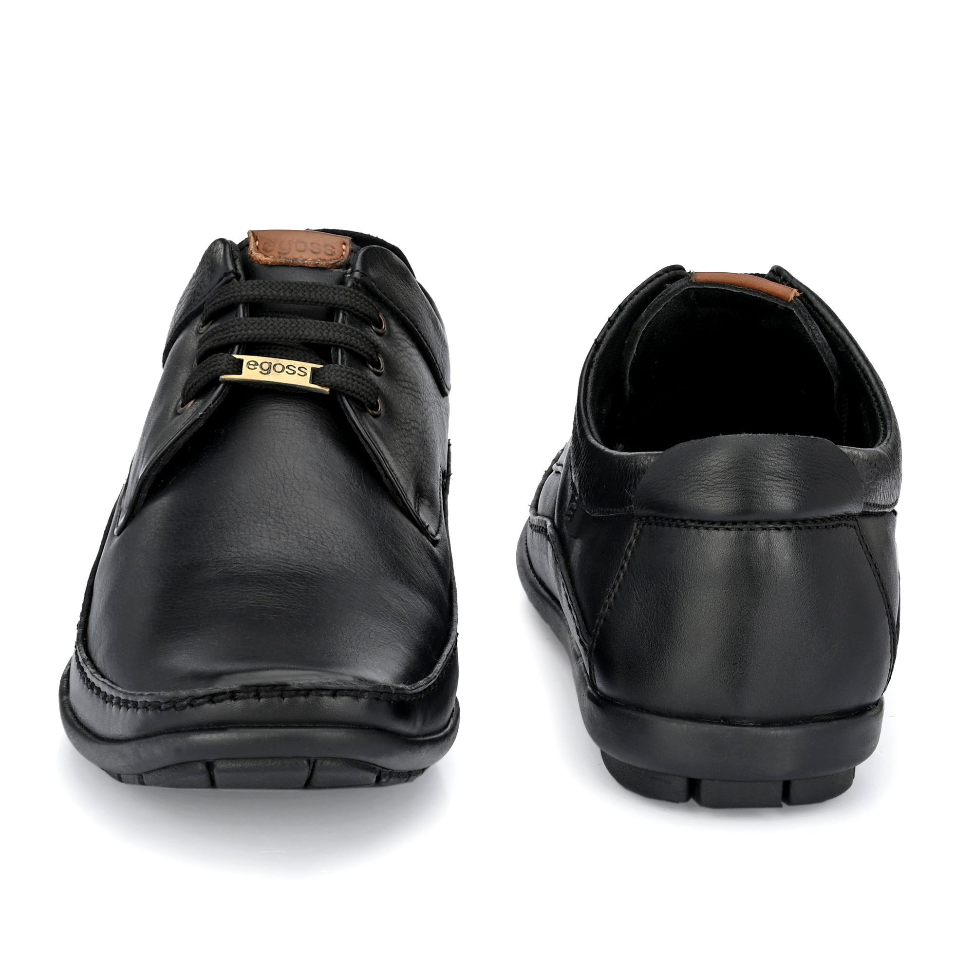 Egoss Leather Casual Lace-Up Shoes For Men