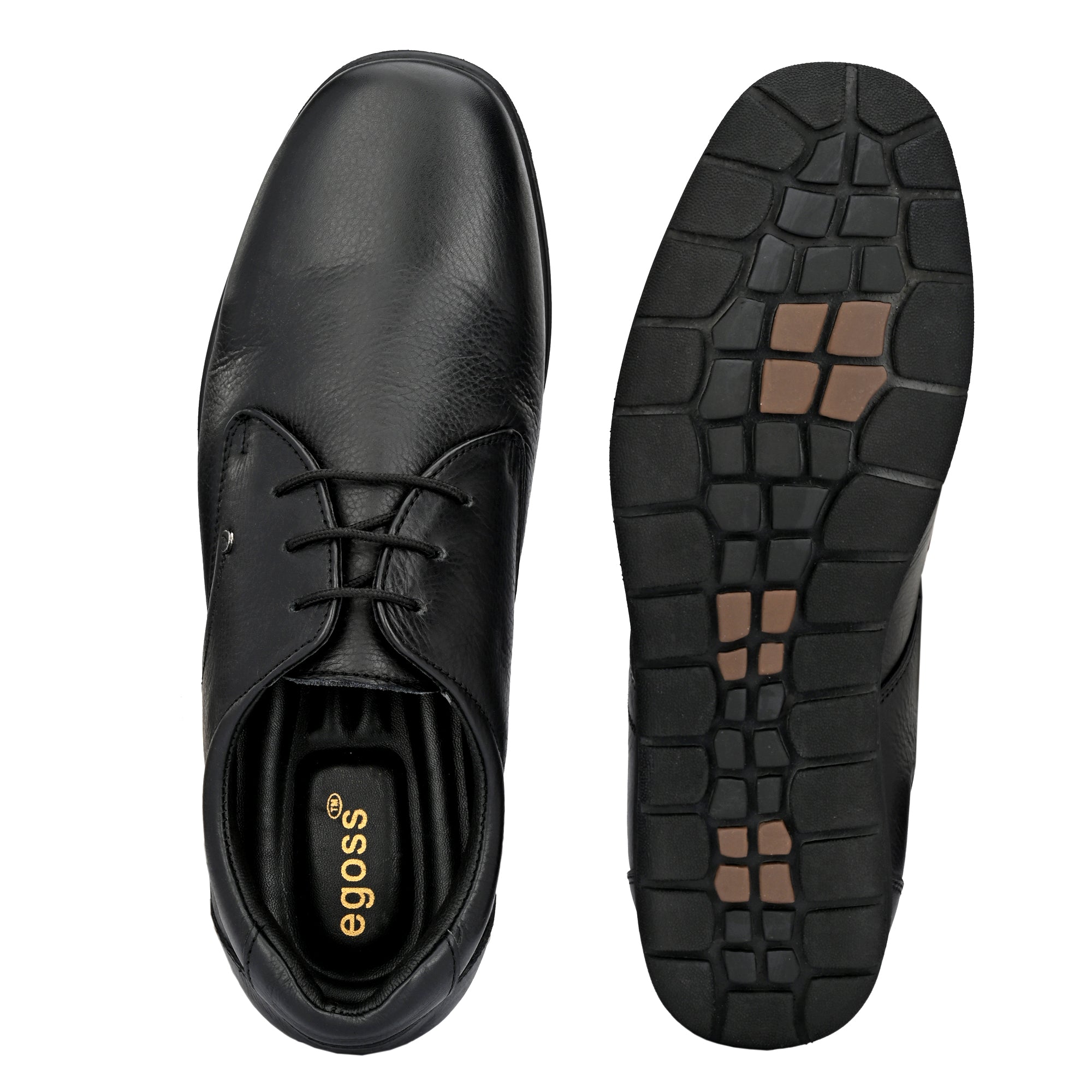 Egoss Leather Casual Lace Up Shoes For Men