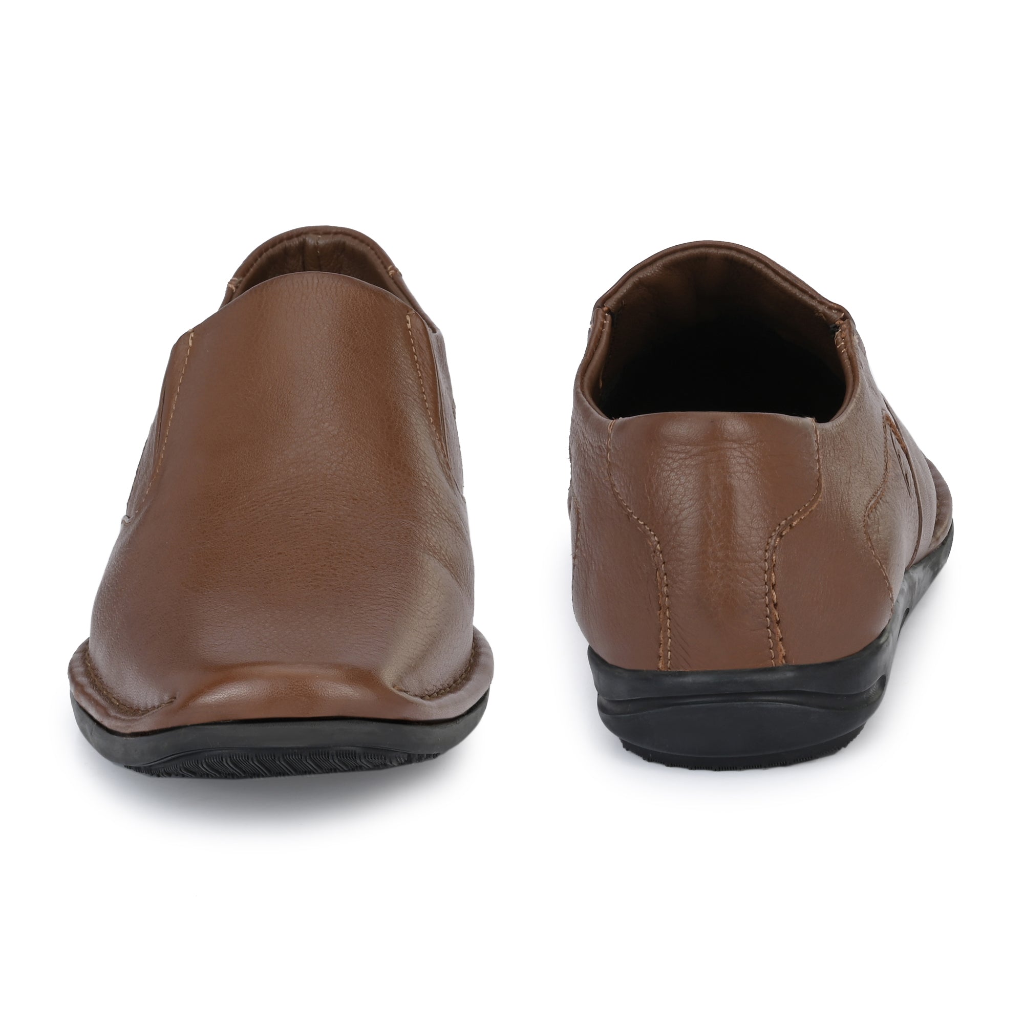 Egoss Leather Casual Slip On Shoes For Men