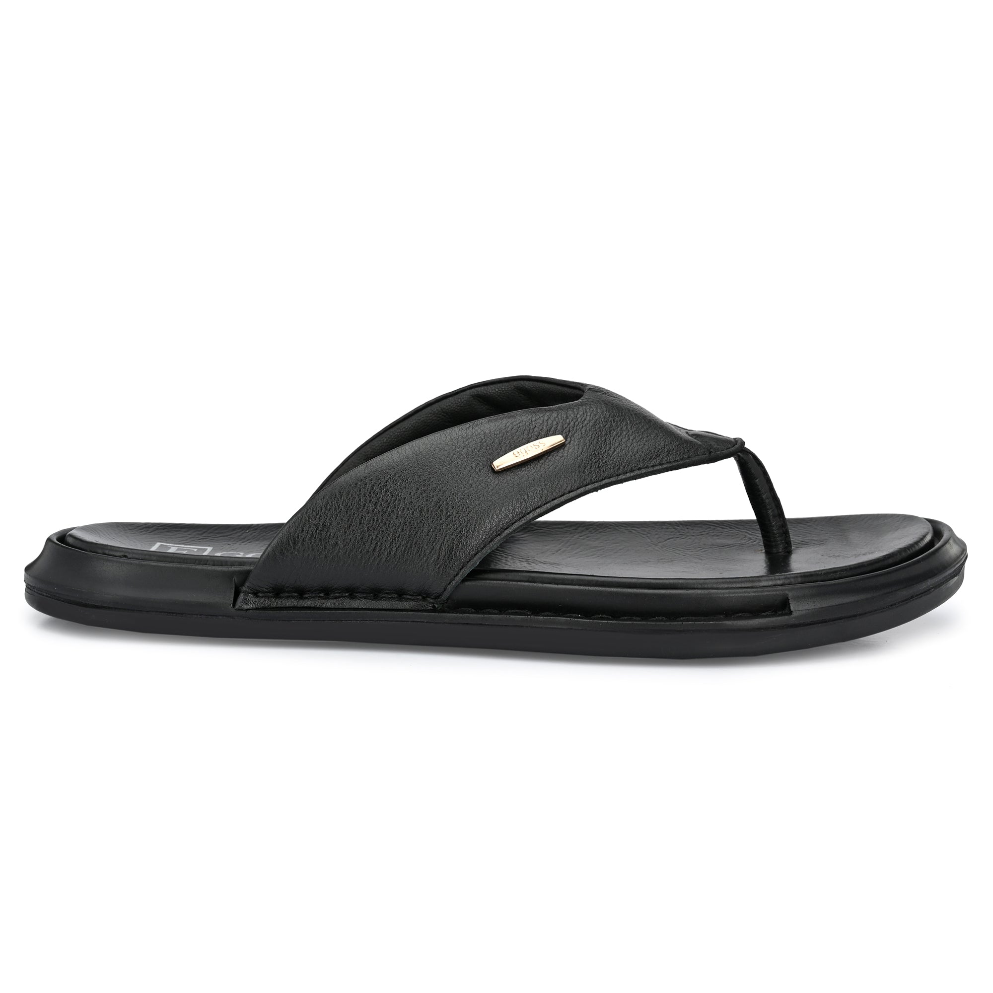 Egoss Leather Slippers For Men