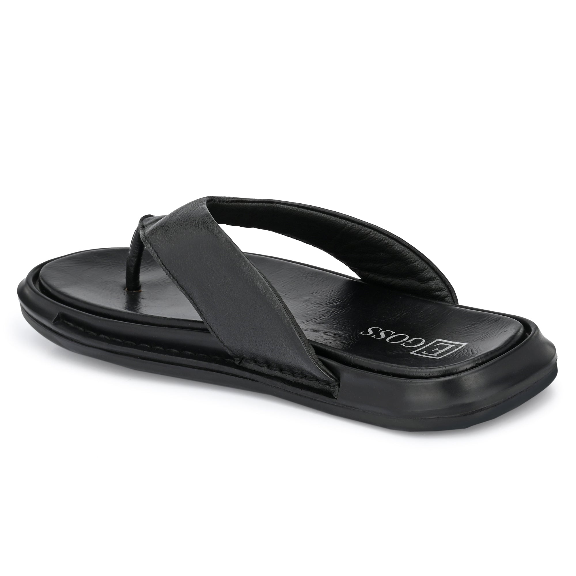 Egoss Leather Slippers For Men