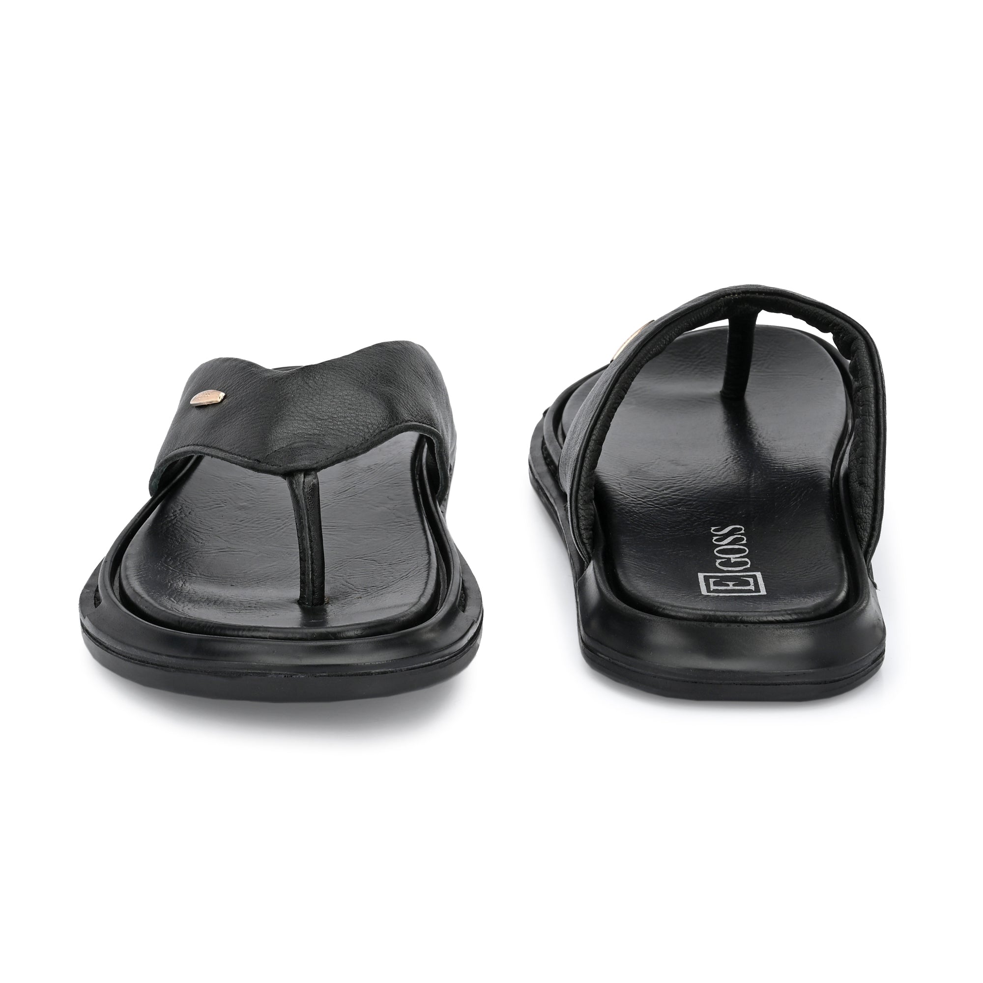 Egoss Leather Slippers For Men