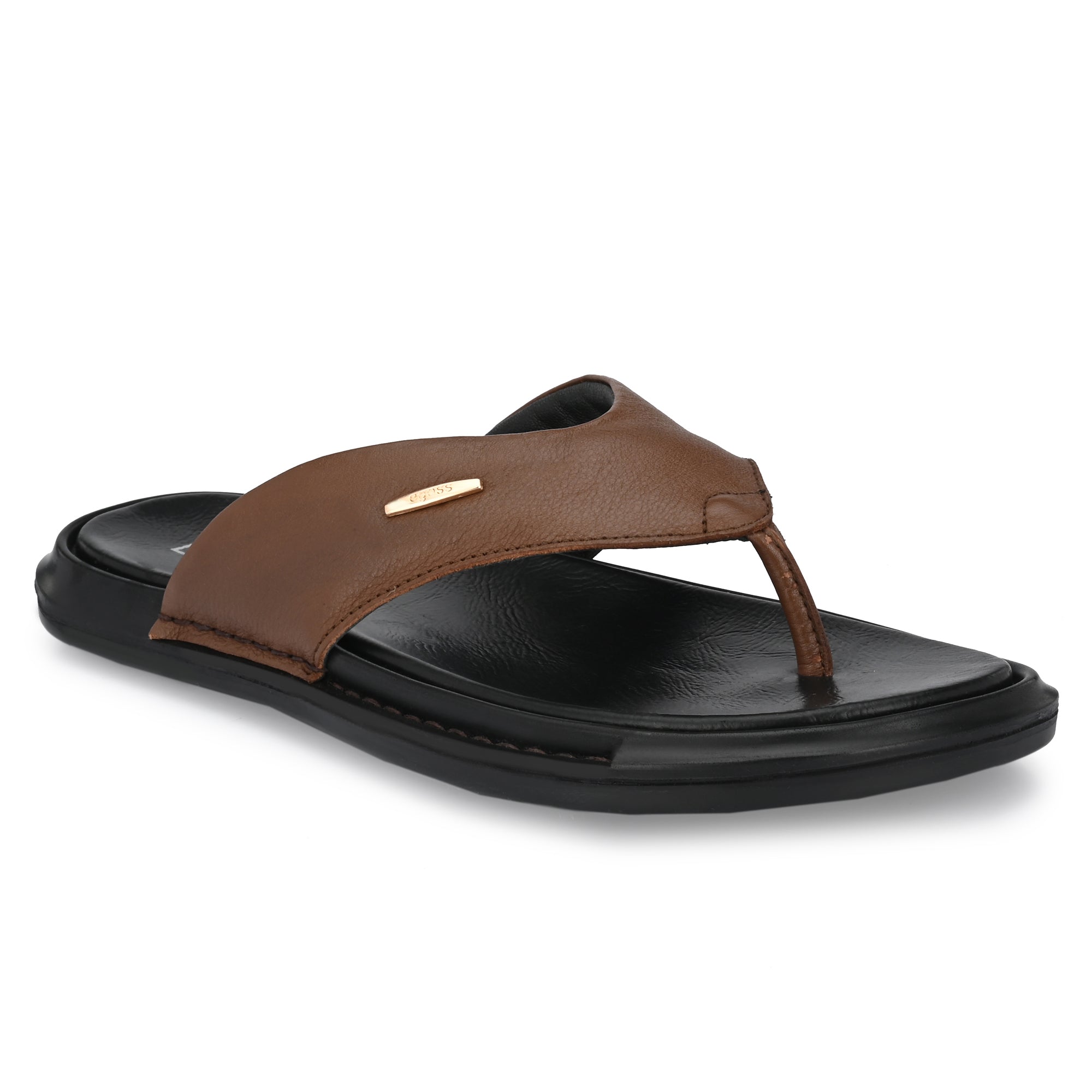 Egoss Leather Slippers For Men