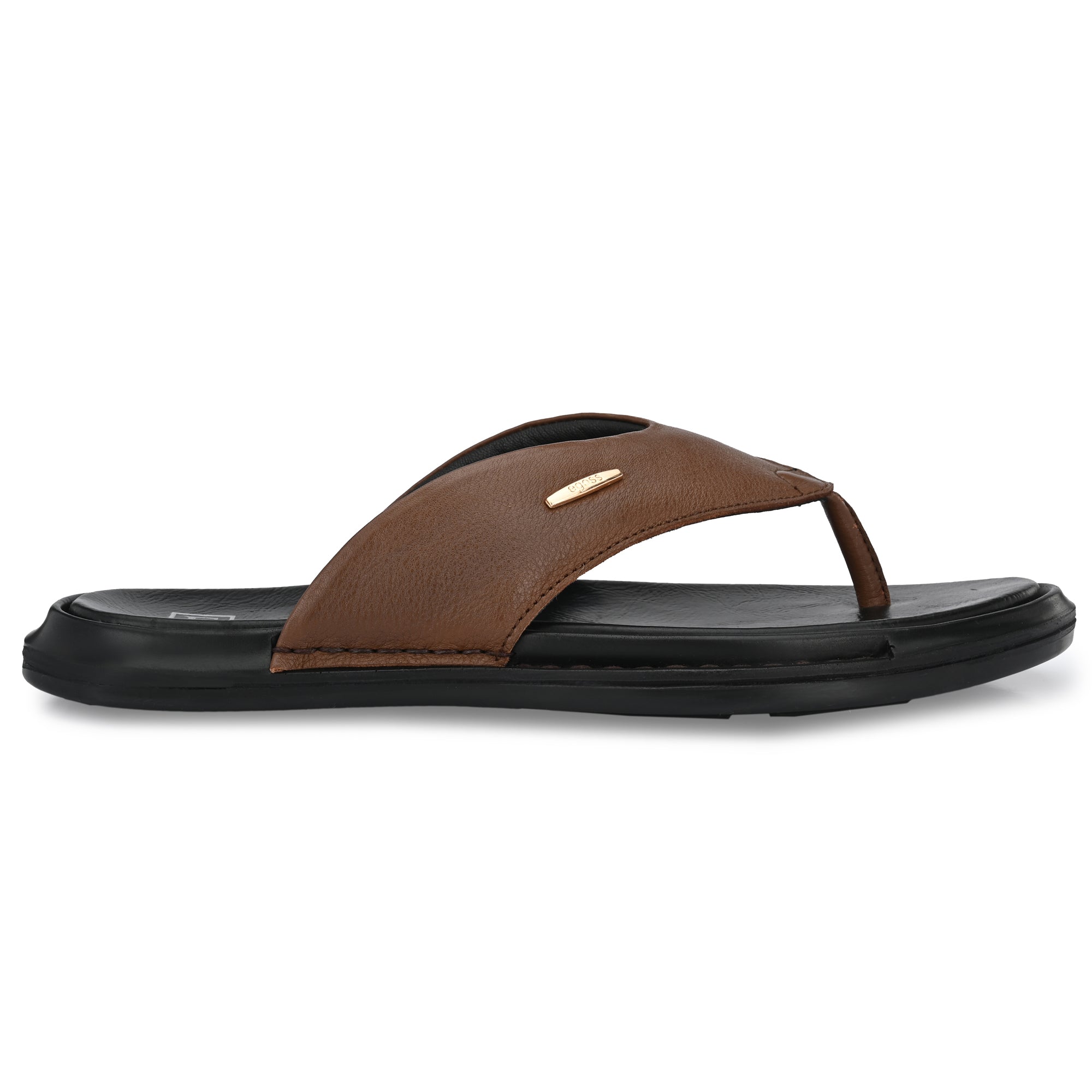 Egoss Leather Slippers For Men