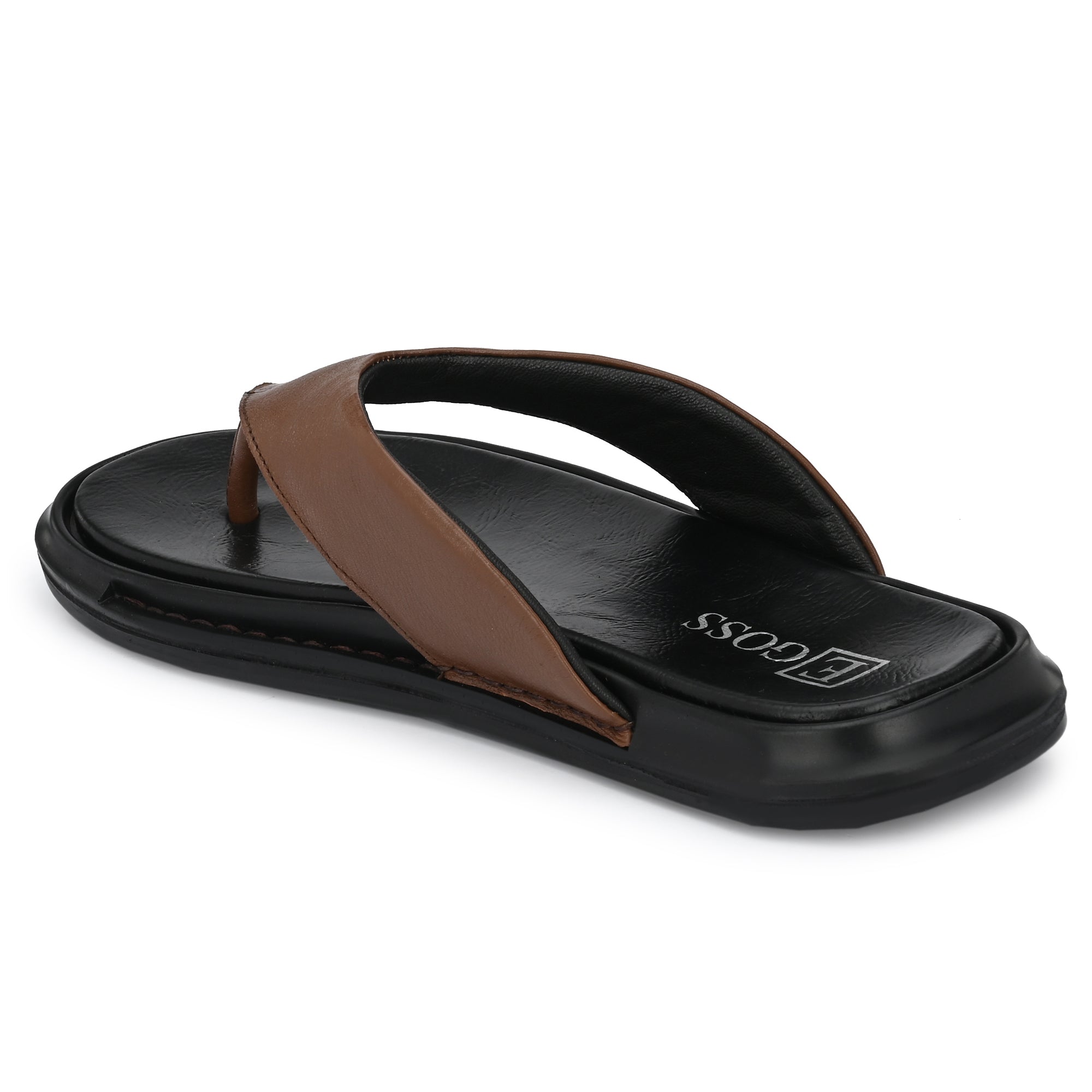 Egoss Leather Slippers For Men