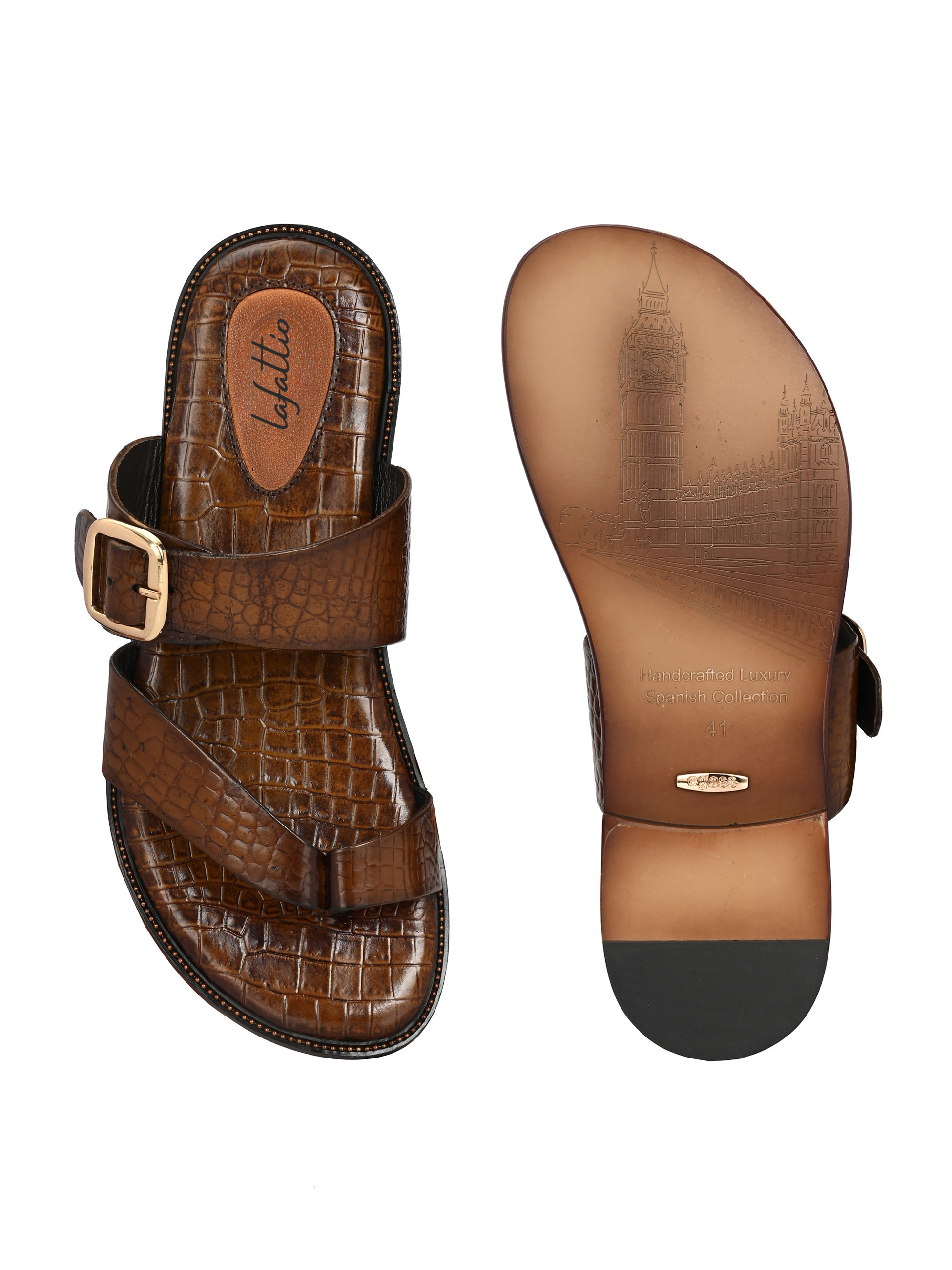 Ethnic Slippers For Men by Lafattio