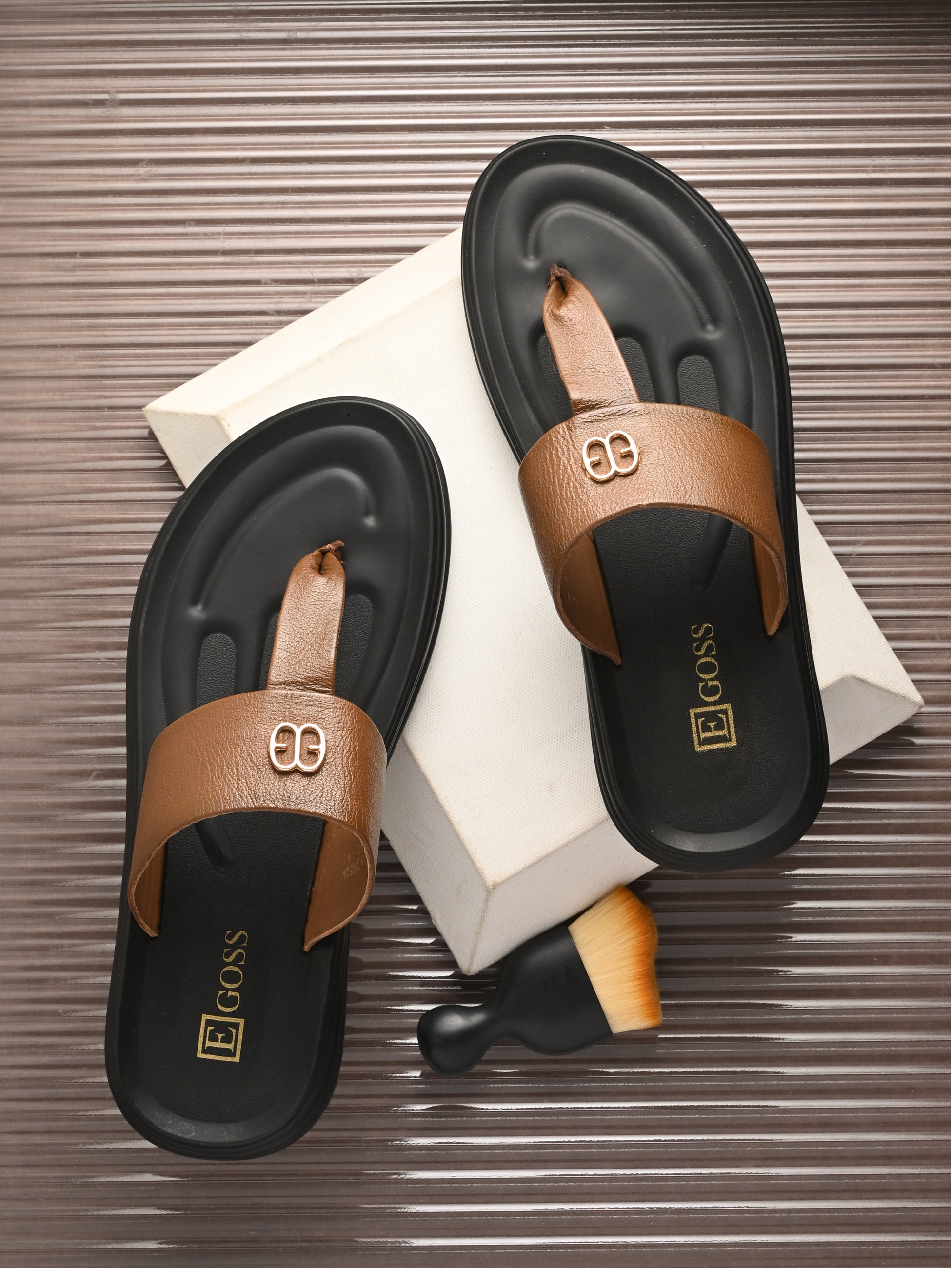 Comet Leather Slippers by Aspeerio