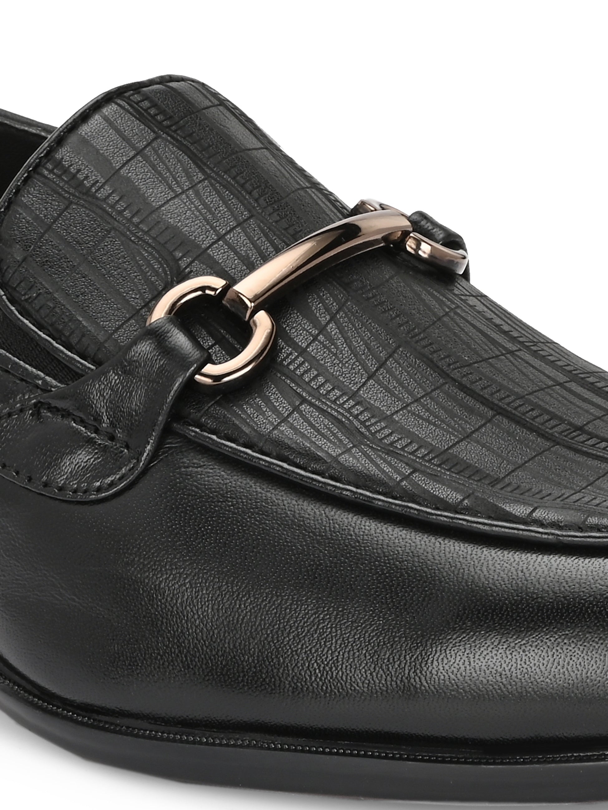 Egoss Platinum Printed Loafers For Men