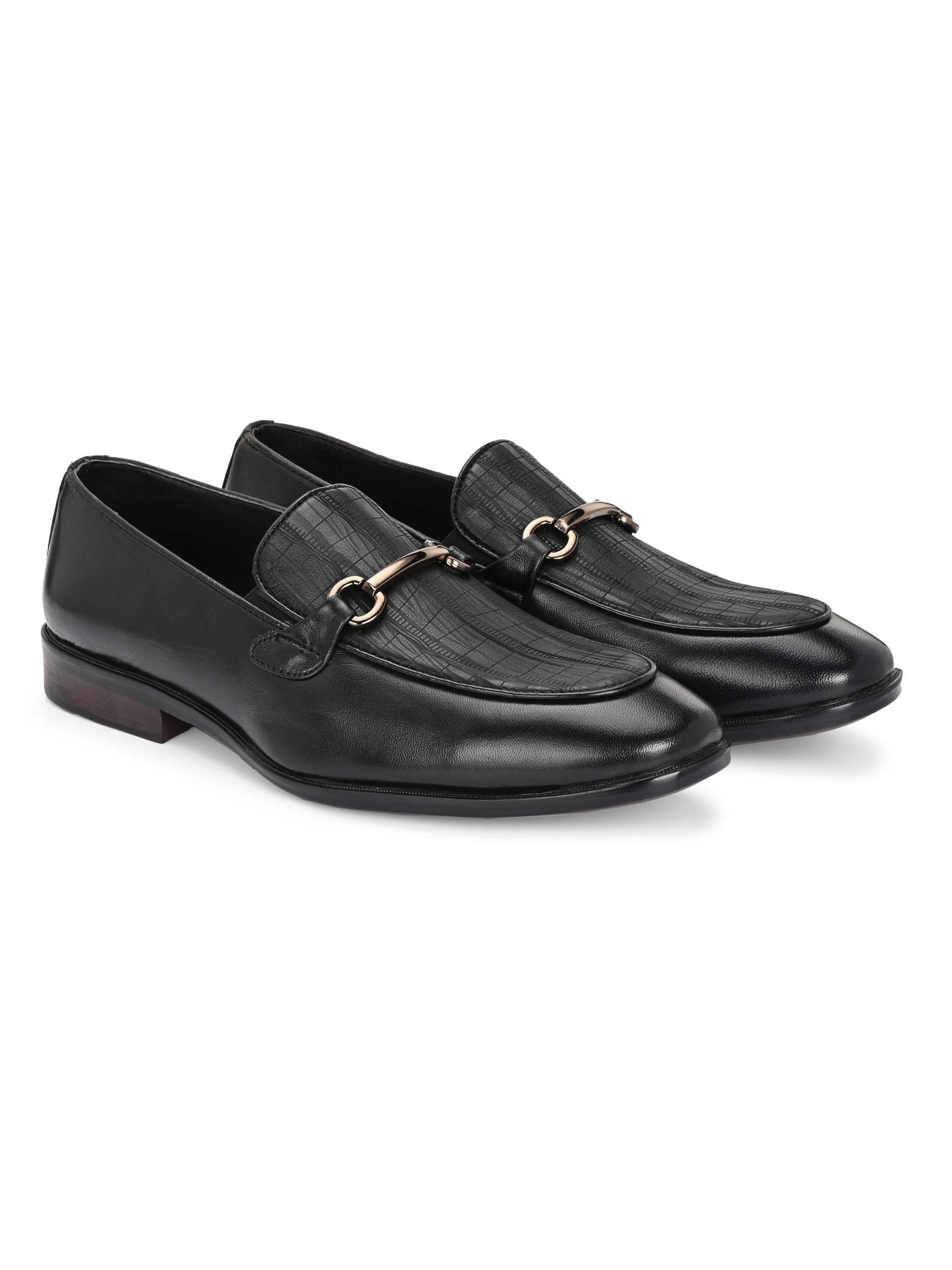 Egoss Platinum Printed Loafers For Men