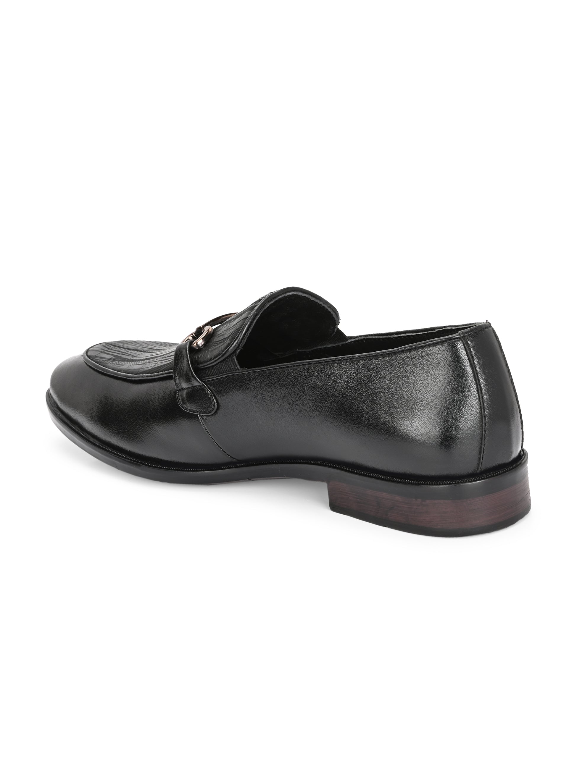 Egoss Platinum Printed Loafers For Men