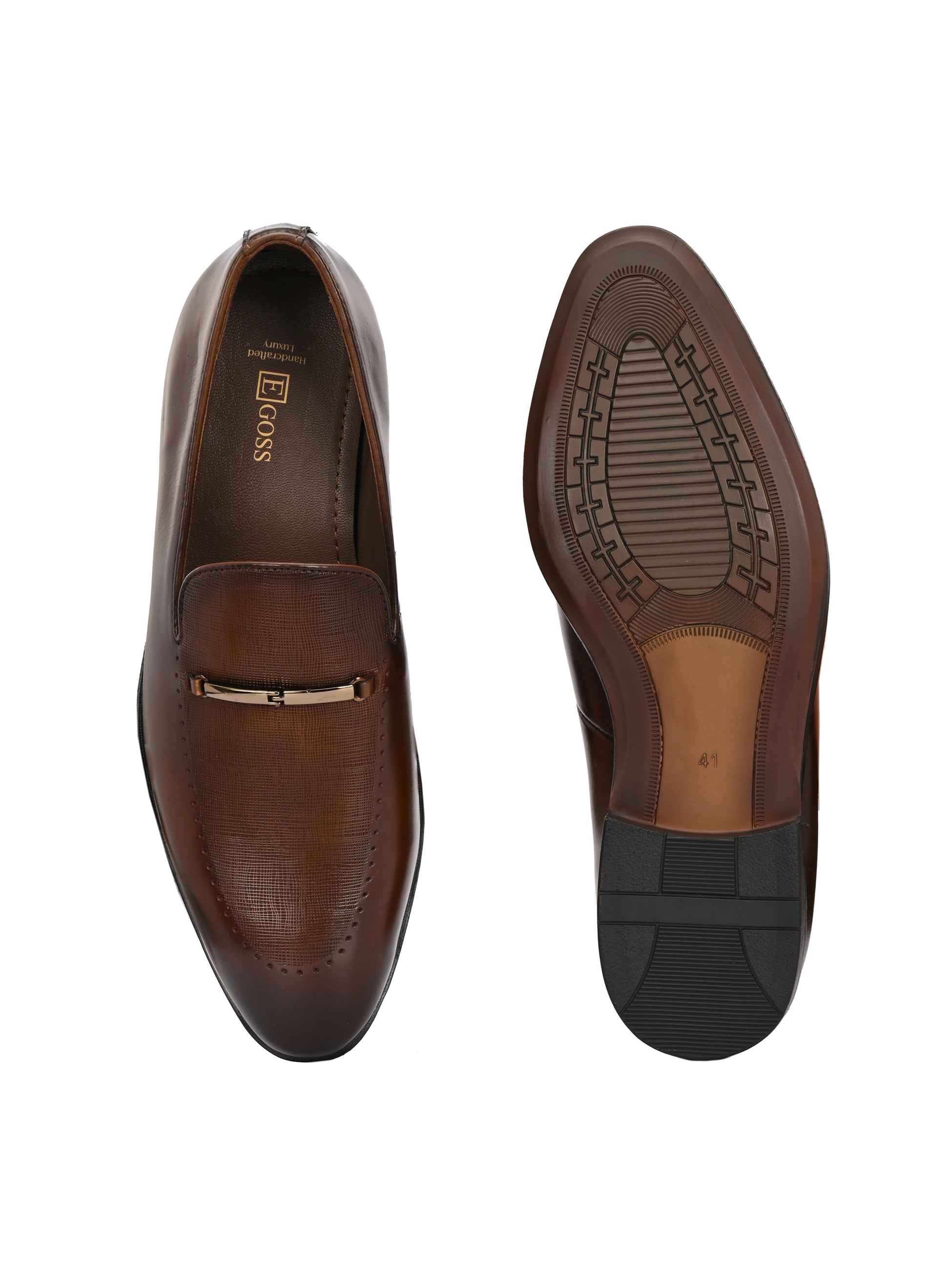 Egoss Formal Buckled Loafers For Men