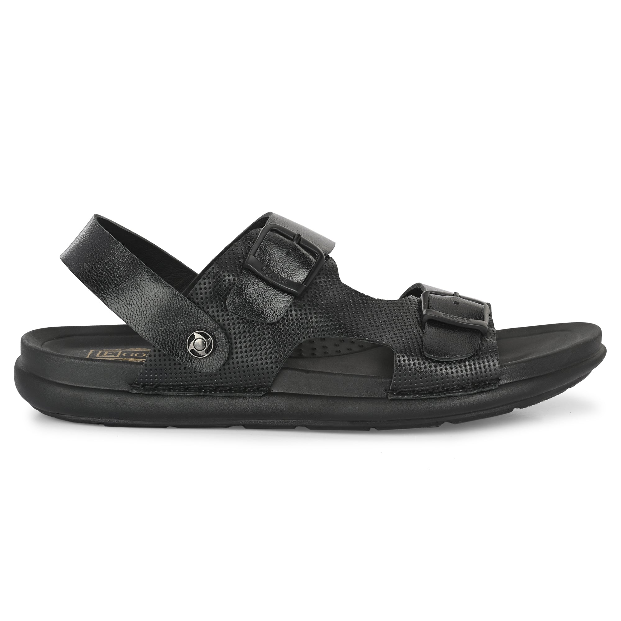 Mochi Mens Synthetic Black Sandals (Size (7 UK (41 EU)) : Amazon.in: Fashion