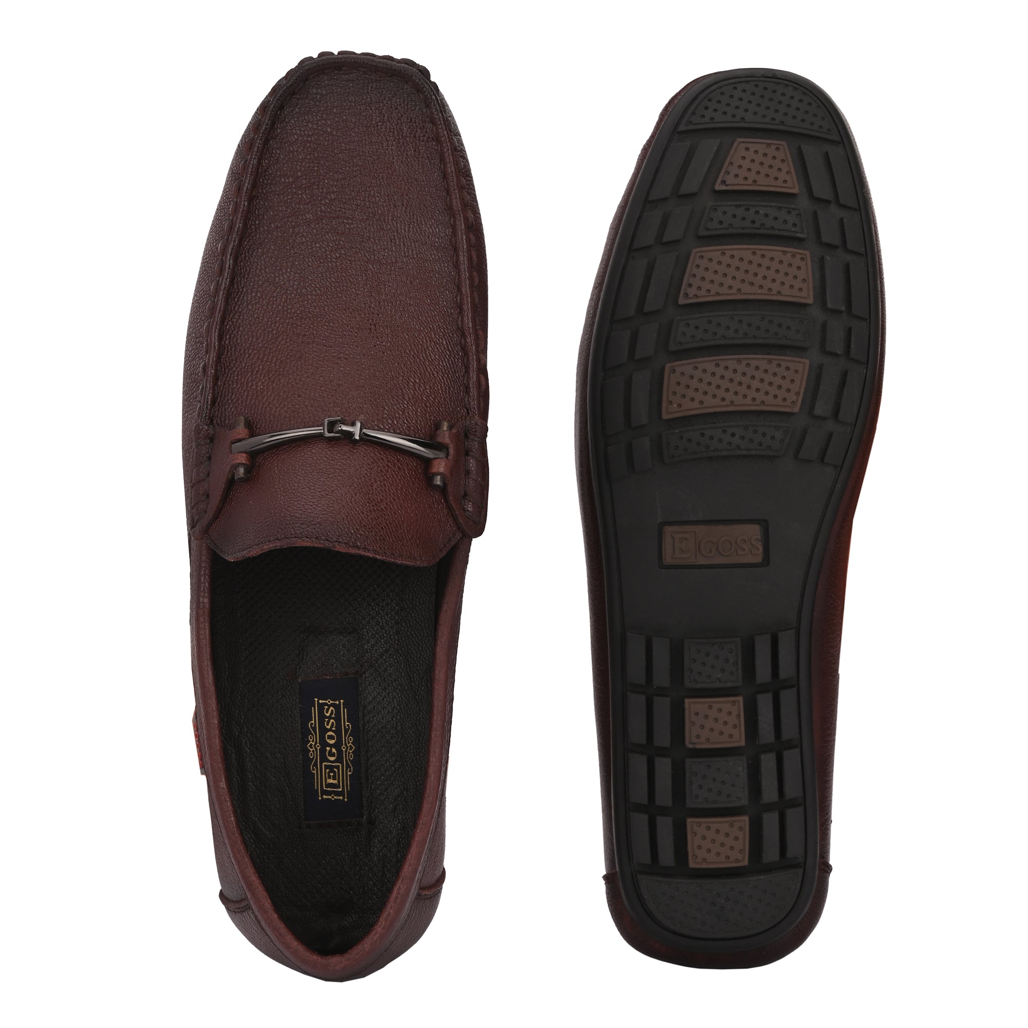 Egoss Casual Leather Loafers Shoes For Men