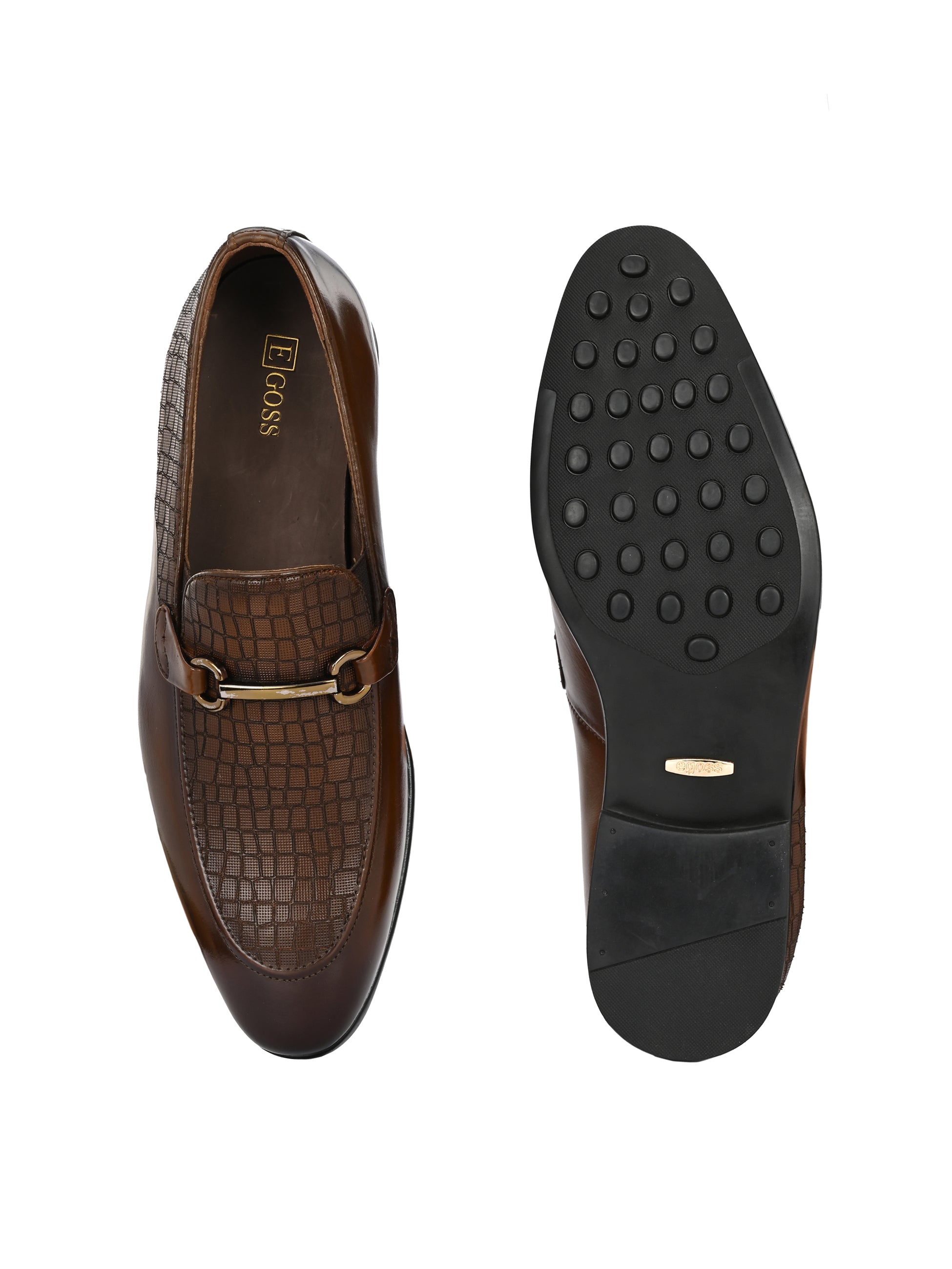 Egoss Platinum Party Loafers For Men