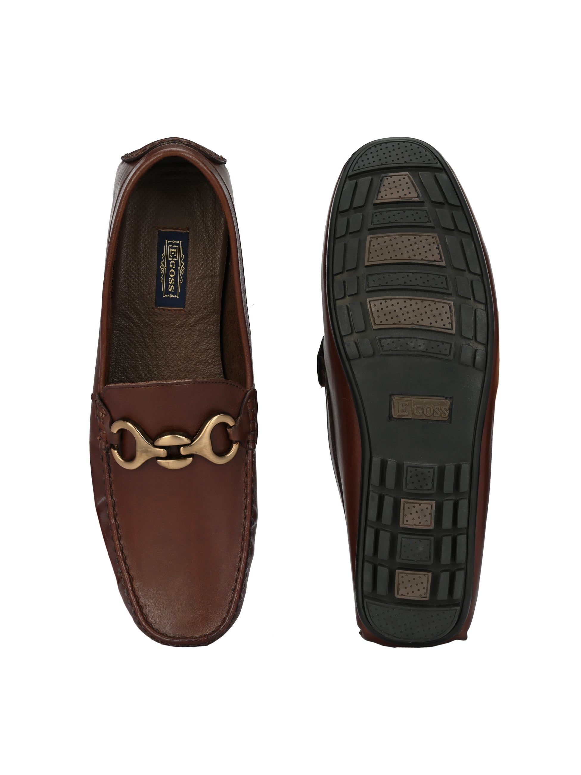 Egoss Leather Socks Loafers For Men