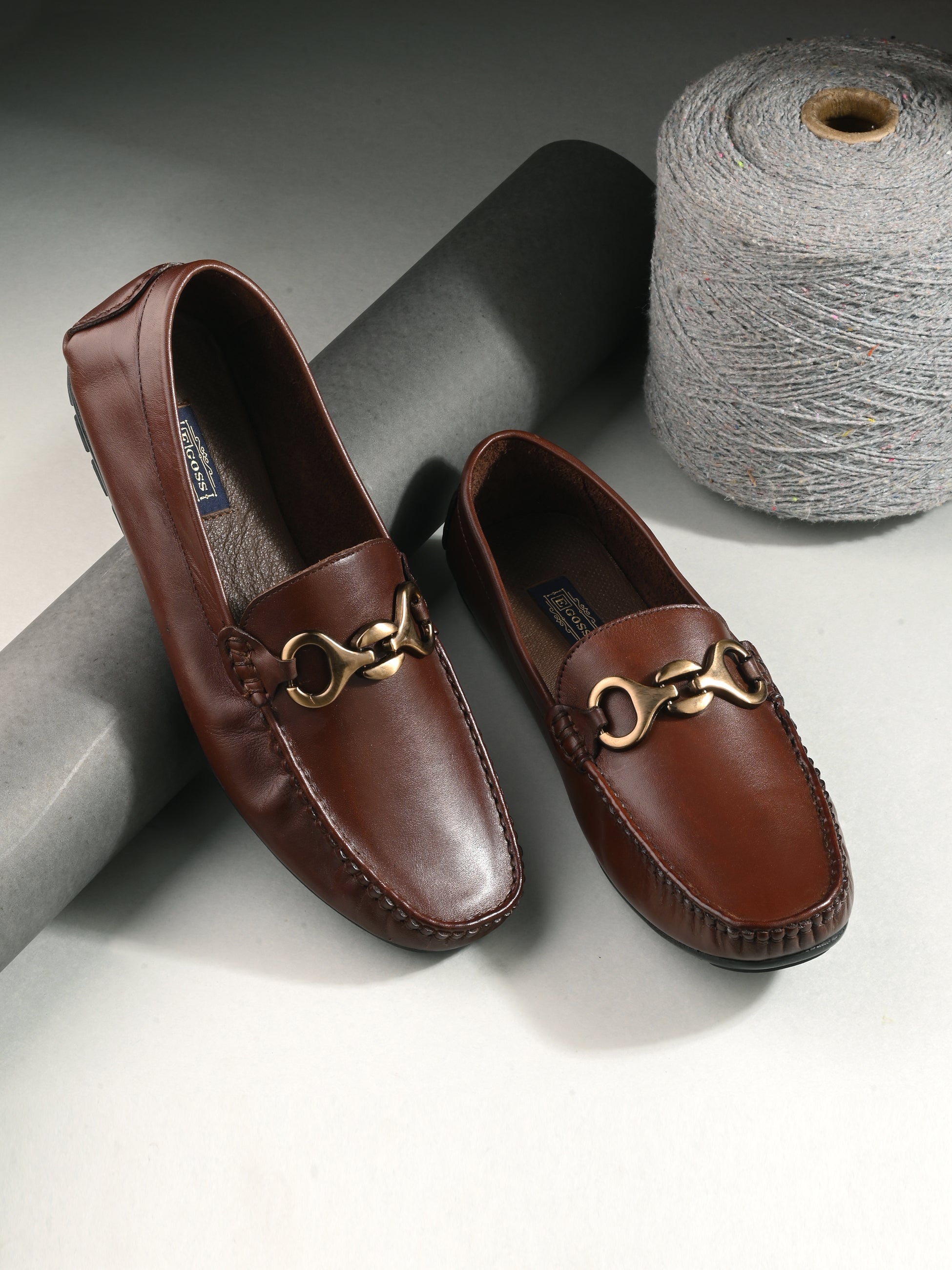 Egoss Leather Socks Loafers For Men