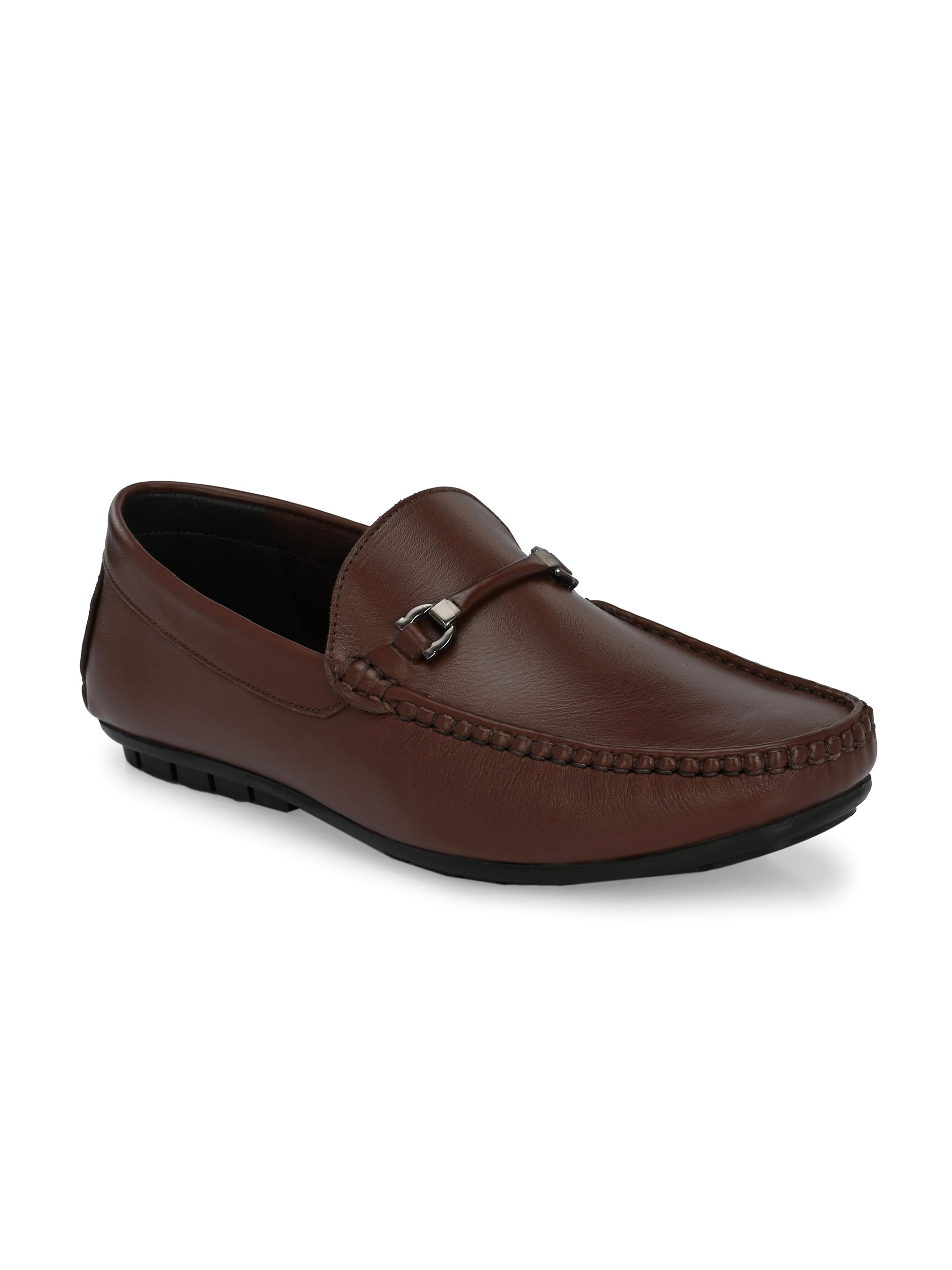 Egoss Leather Casual Slip on Shoes Loafers For Men