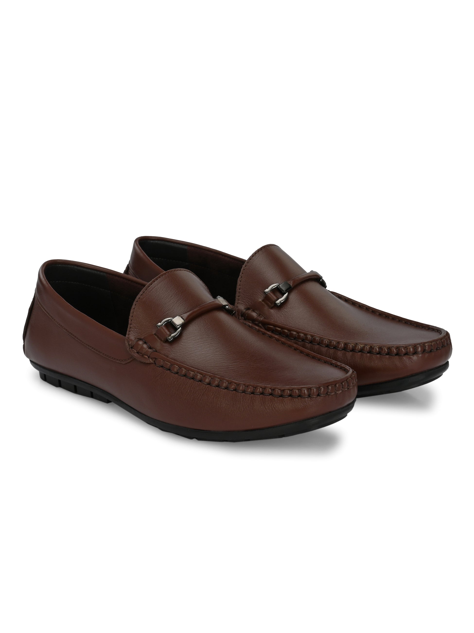 Egoss Leather Casual Slip on Shoes Loafers For Men