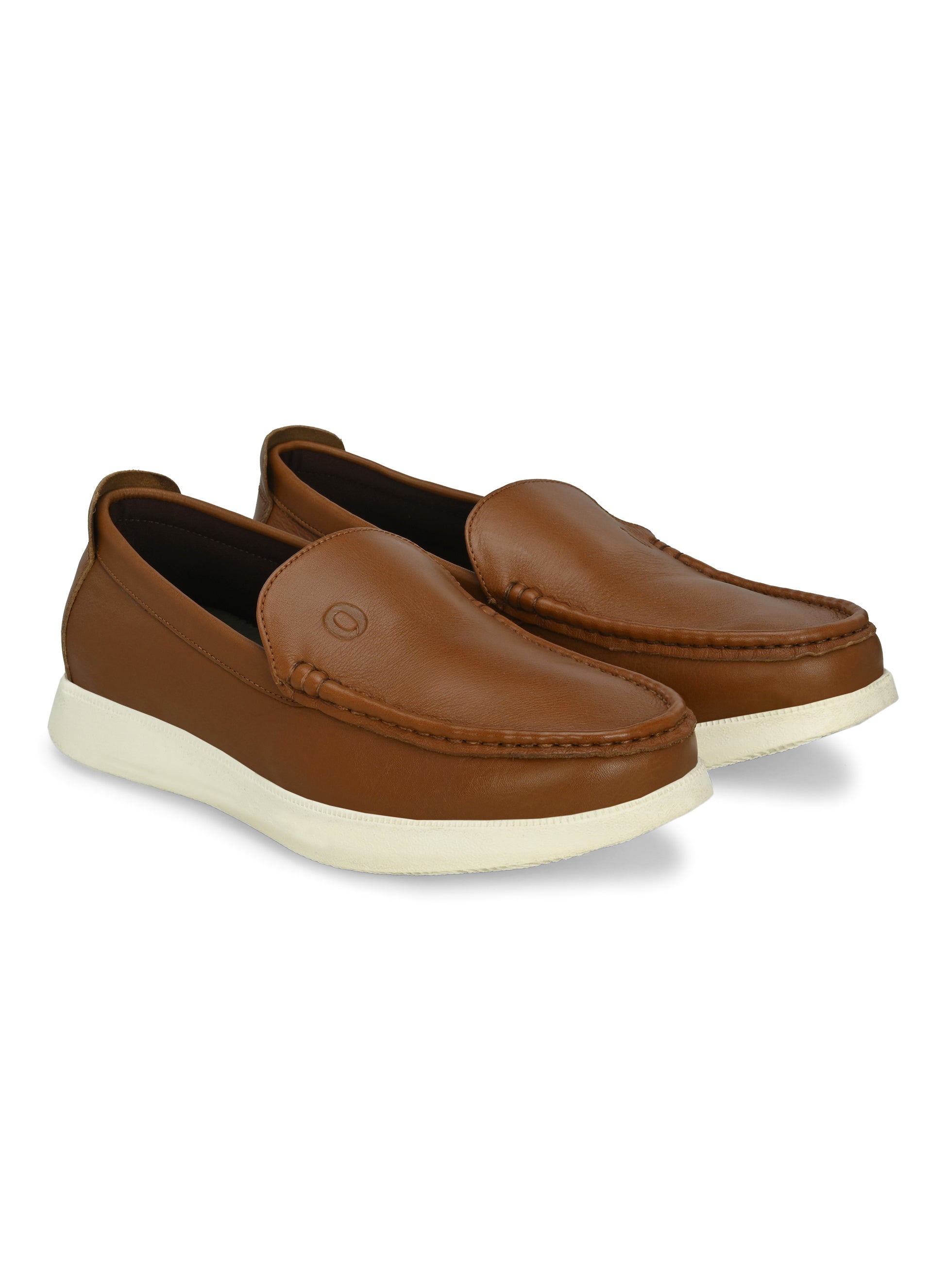 Egoss Gold Slip-On Sneakers For Men