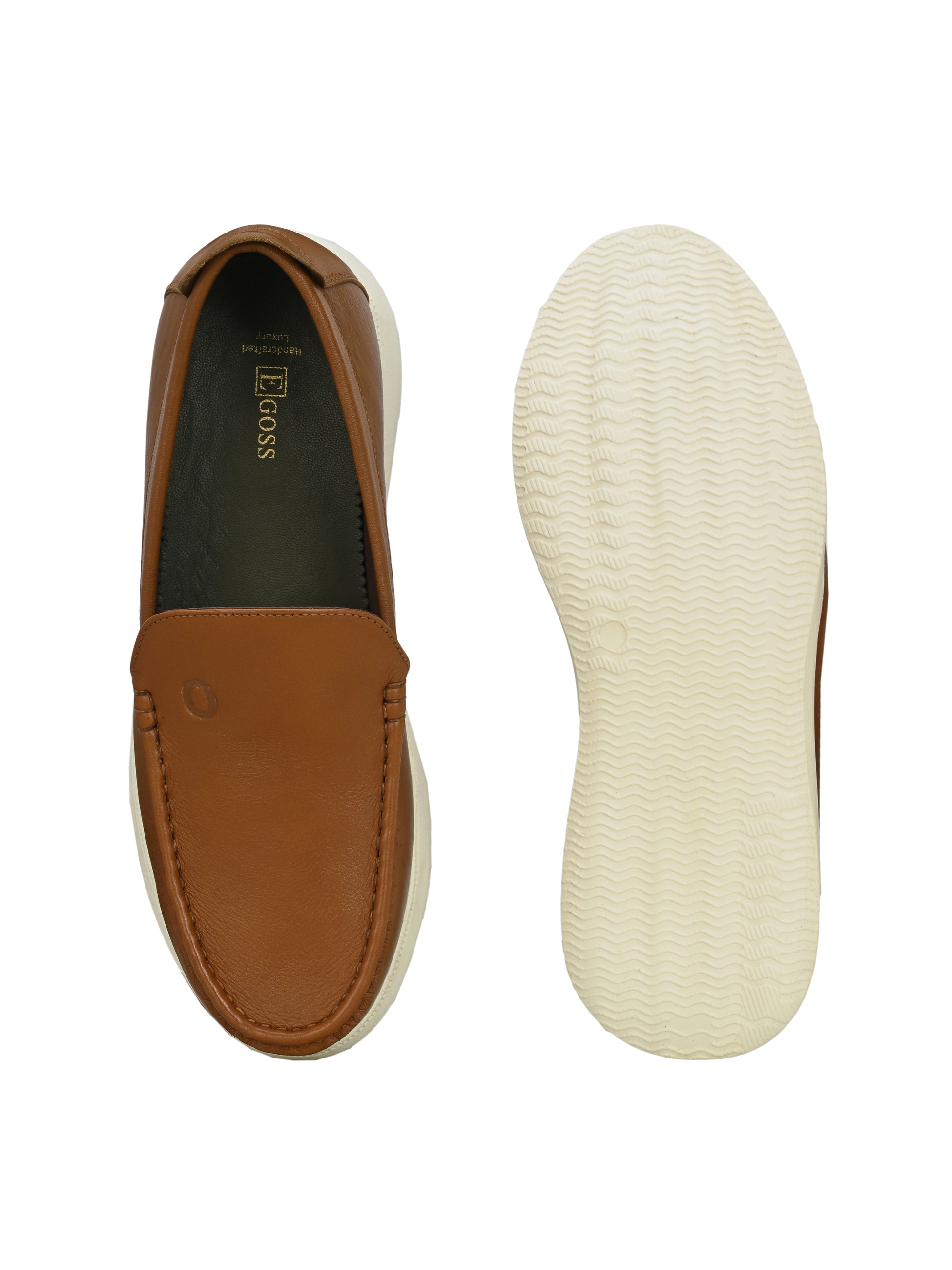 Egoss Gold Slip-On Sneakers For Men