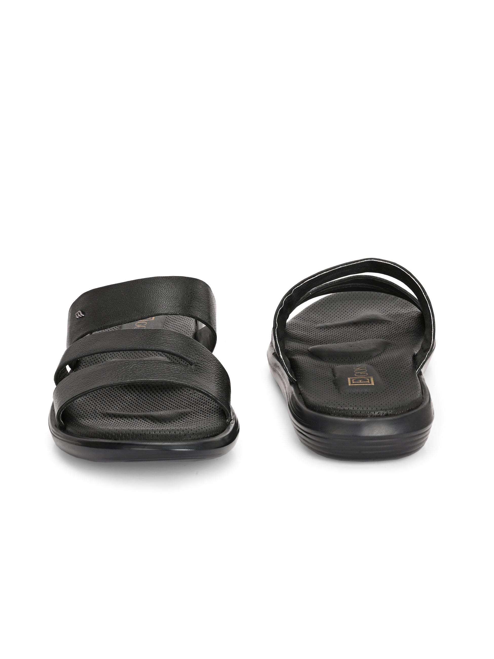 Egoss Leather Slippers For Men