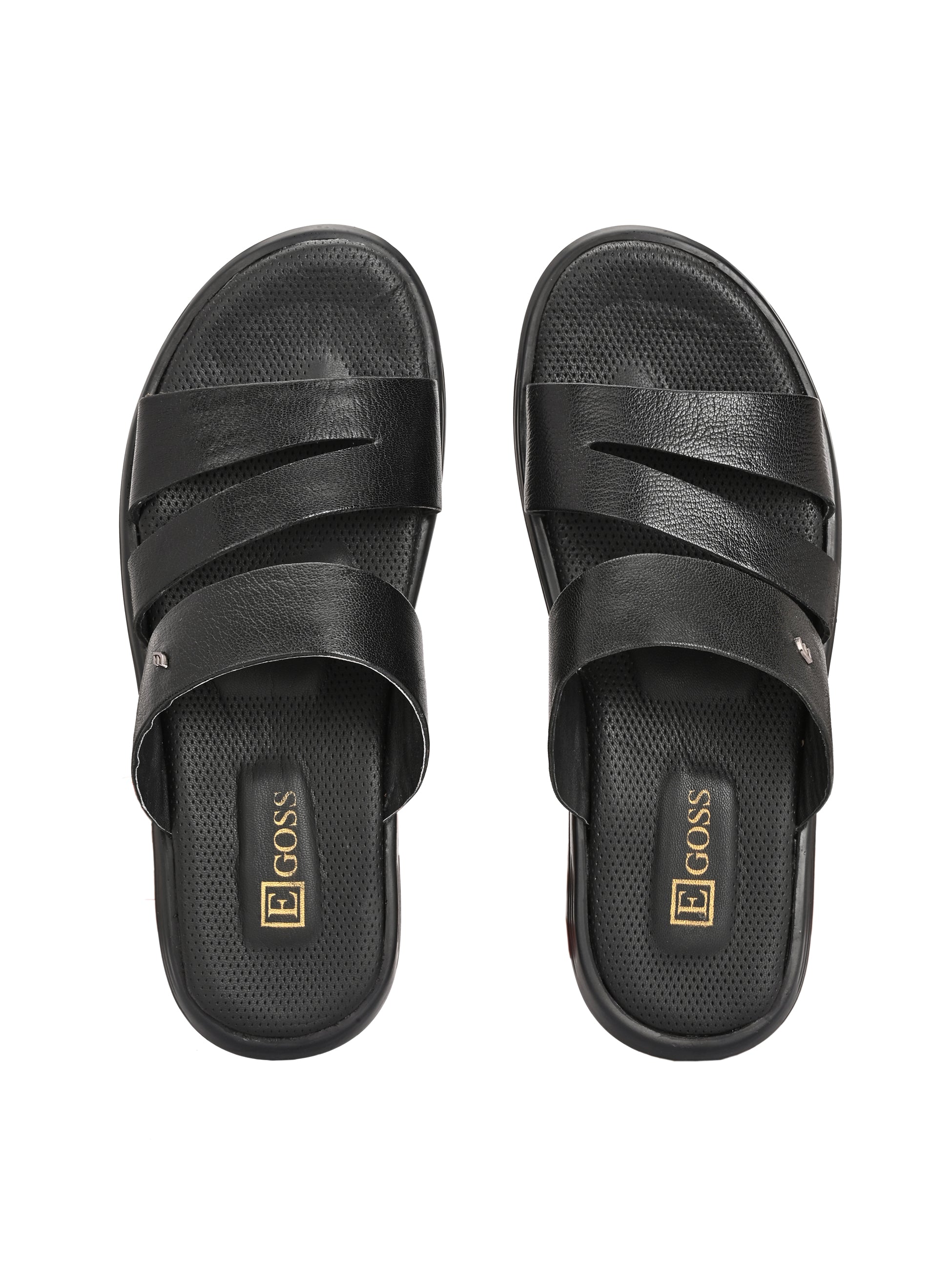 Egoss Leather Slippers For Men