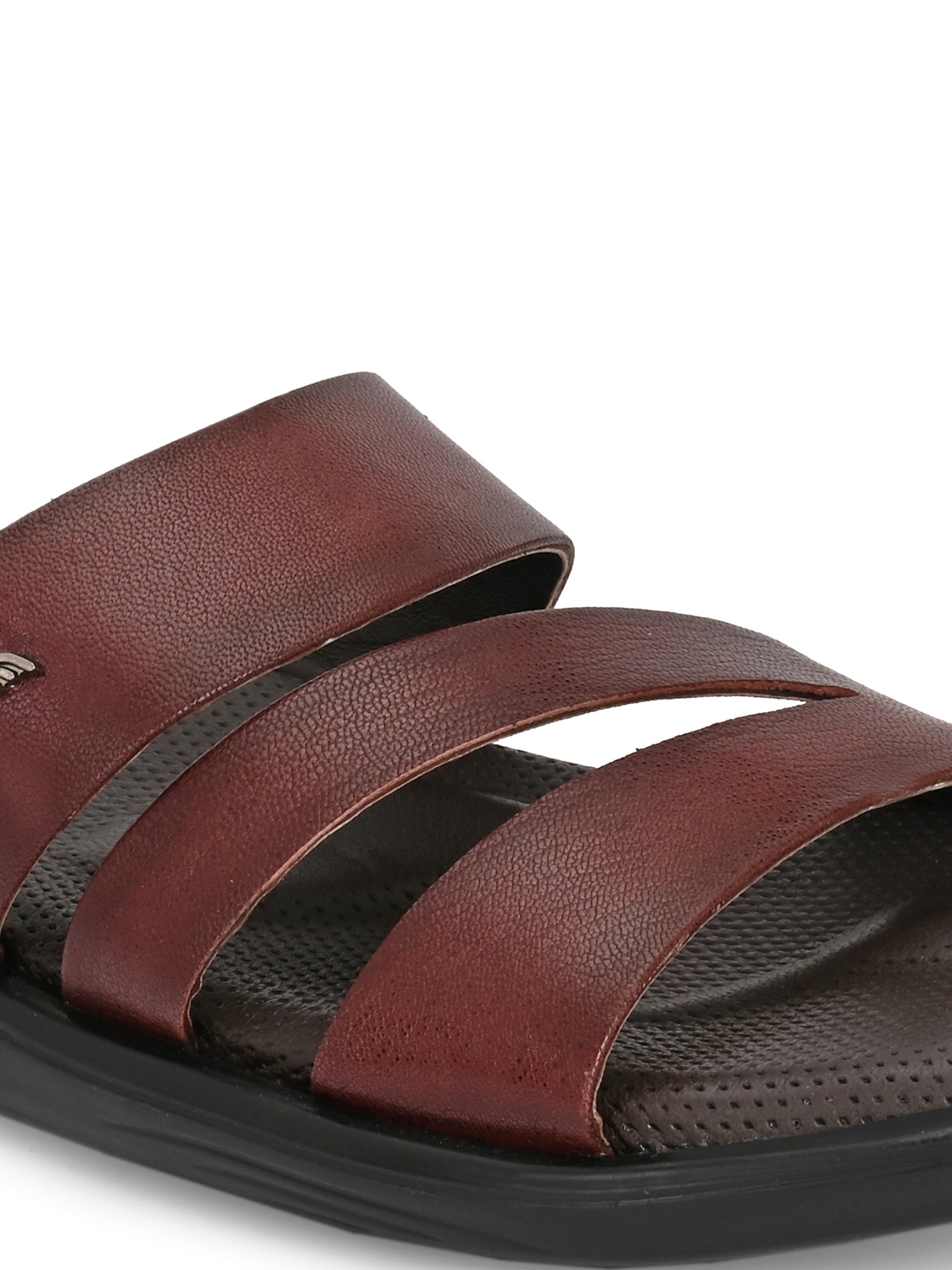 Egoss Leather Slippers For Men
