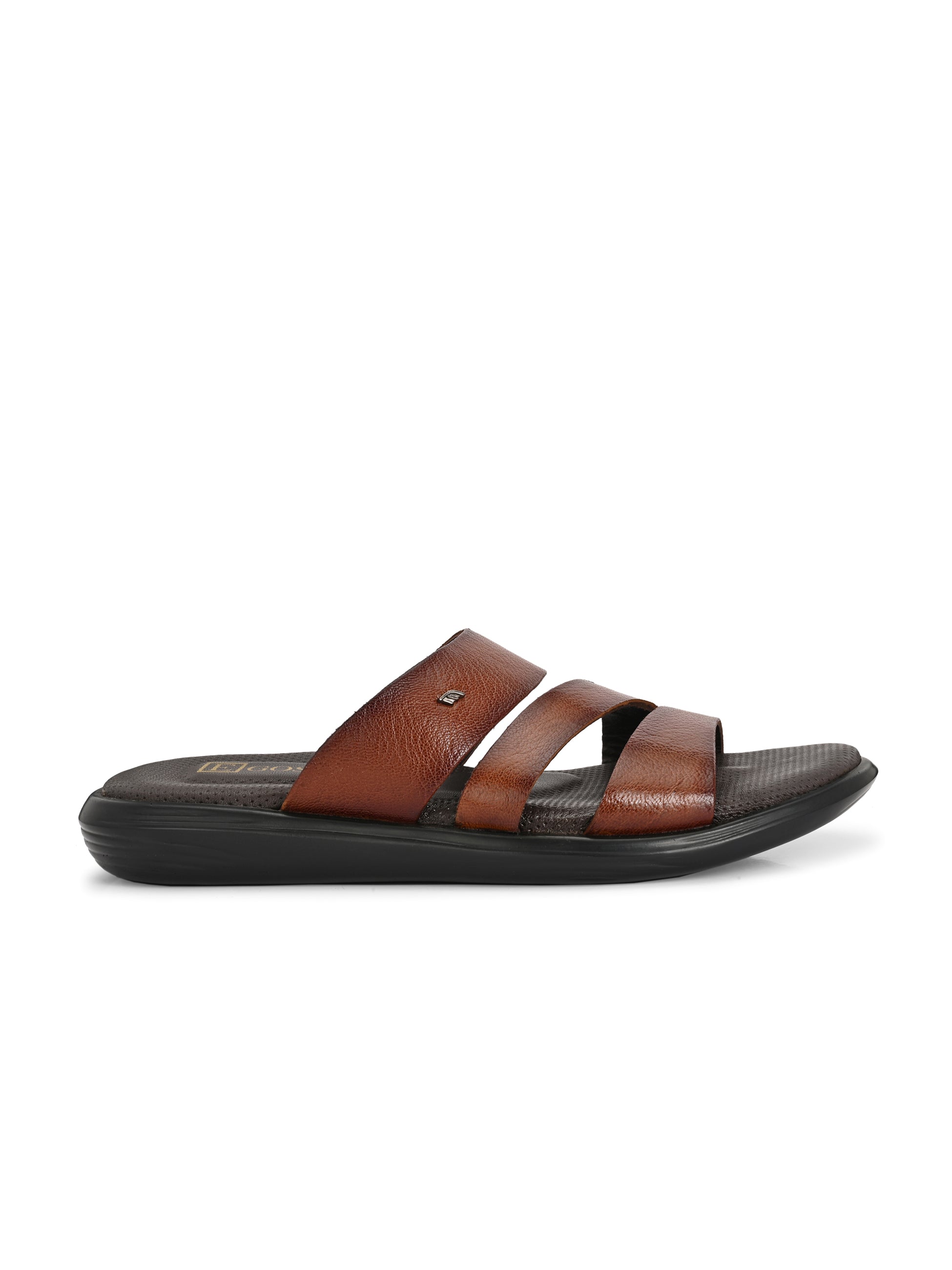 Egoss Leather Slippers For Men