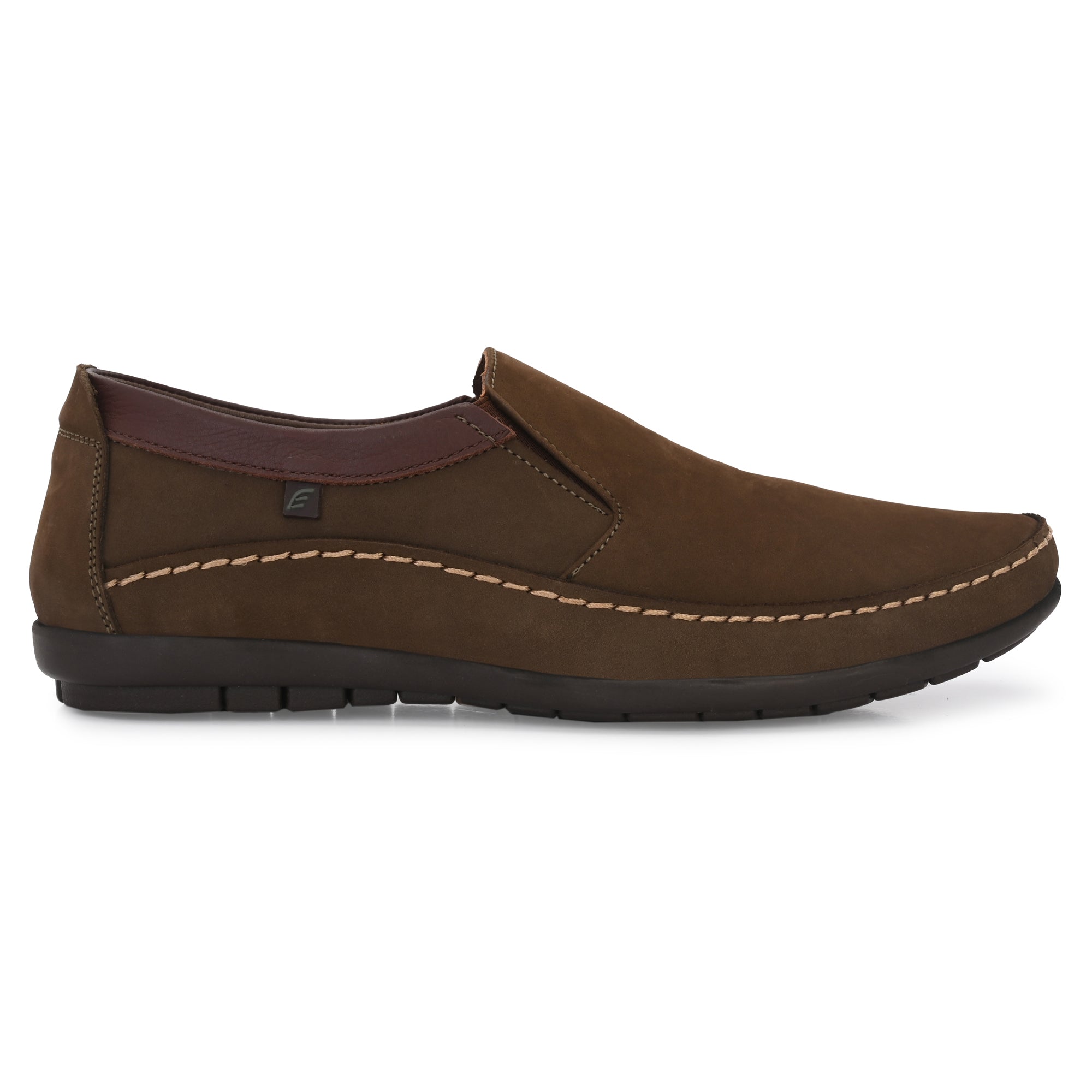 Egoss Leather Casual Slip On Shoes For Men