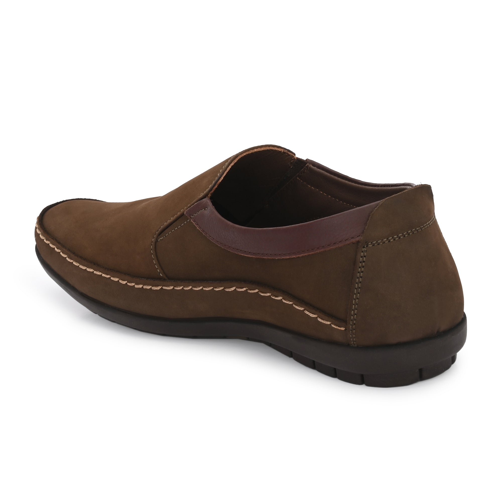 Egoss Leather Casual Slip On Shoes For Men