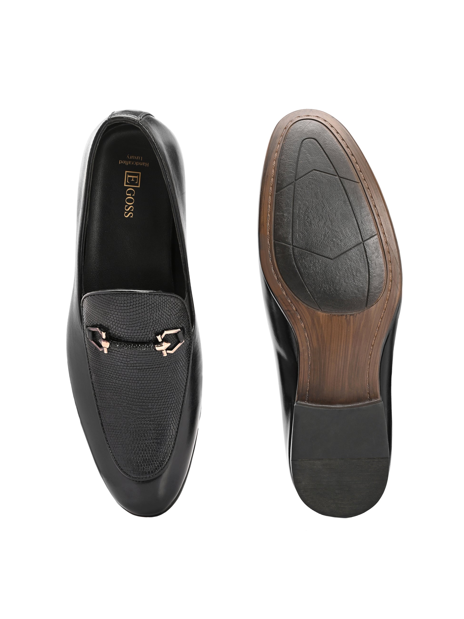 Egoss Buckled Formal Loafers For Men | Buckle Formal Shoes