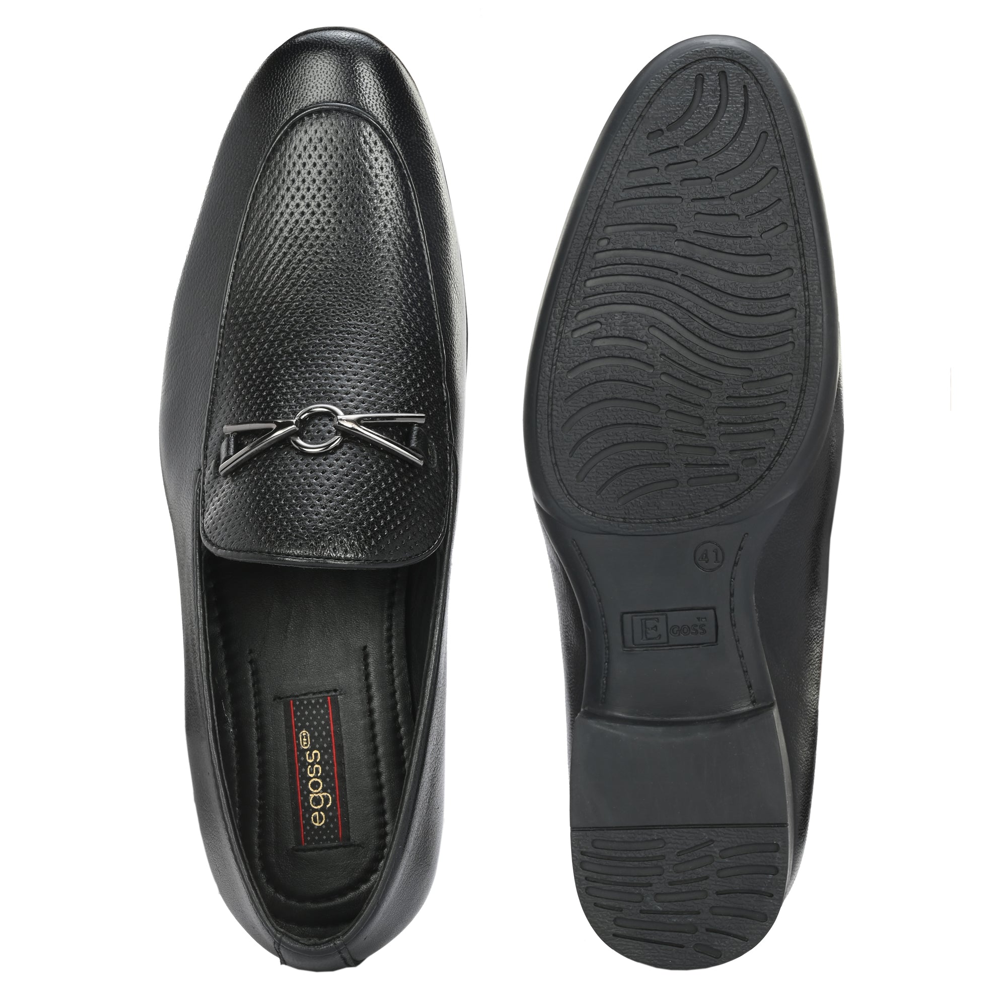 Egoss Formal Buckled Moccasins