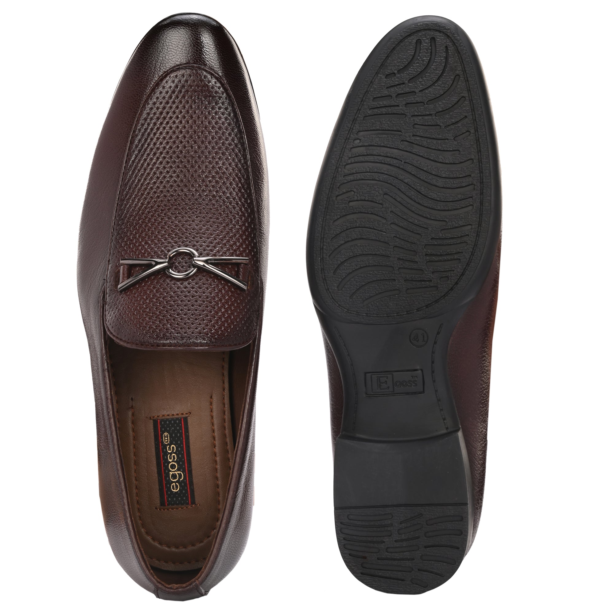 Egoss Formal Buckled Moccasins