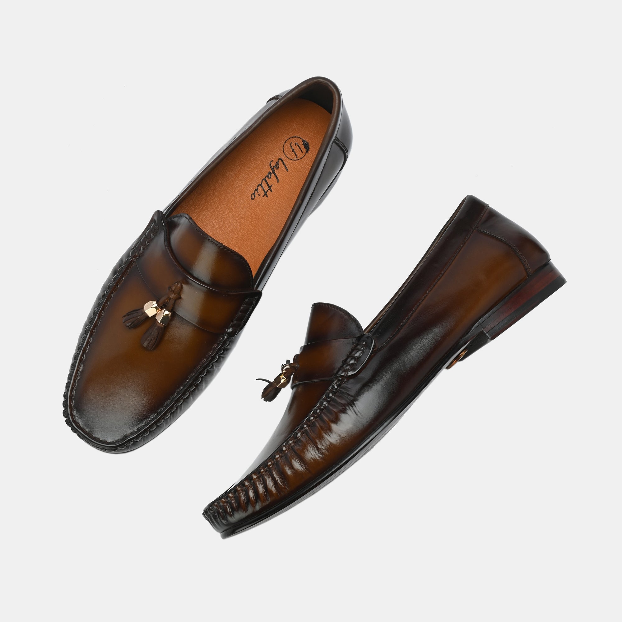 Black Tassel Loafers by Lafattio