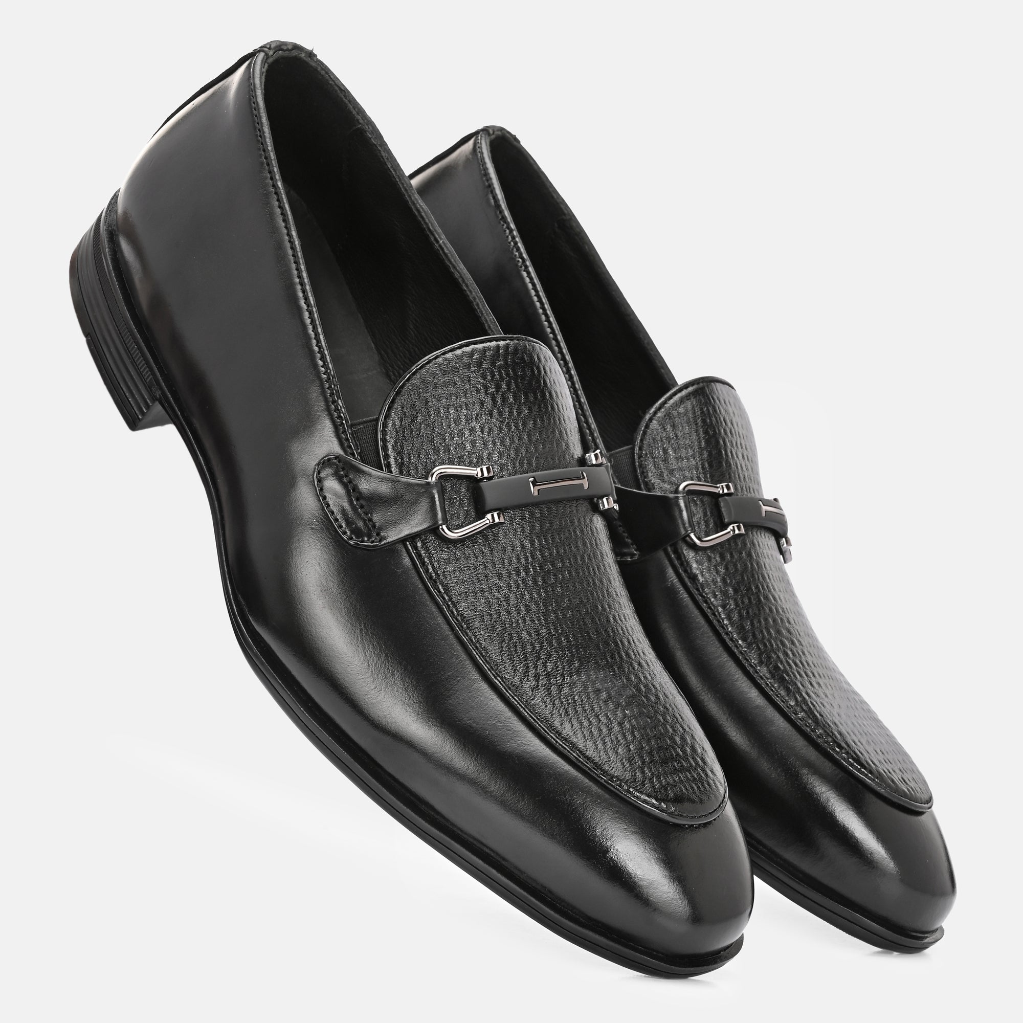 Buckled Party Loafers by Lafattio