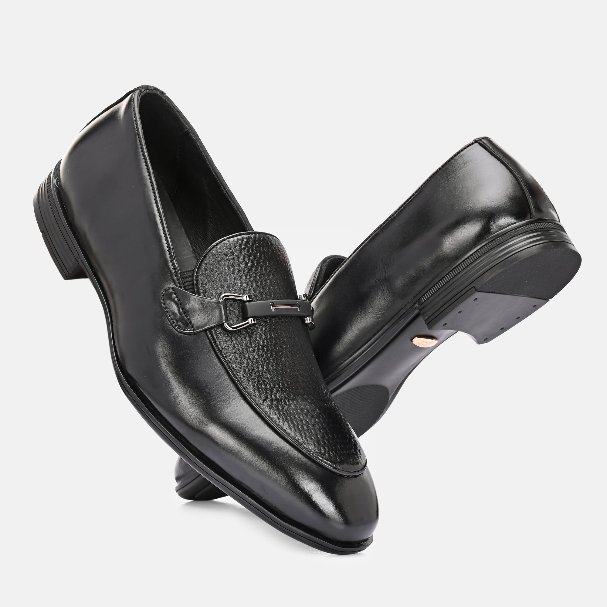 Buckled Party Loafers by Lafattio