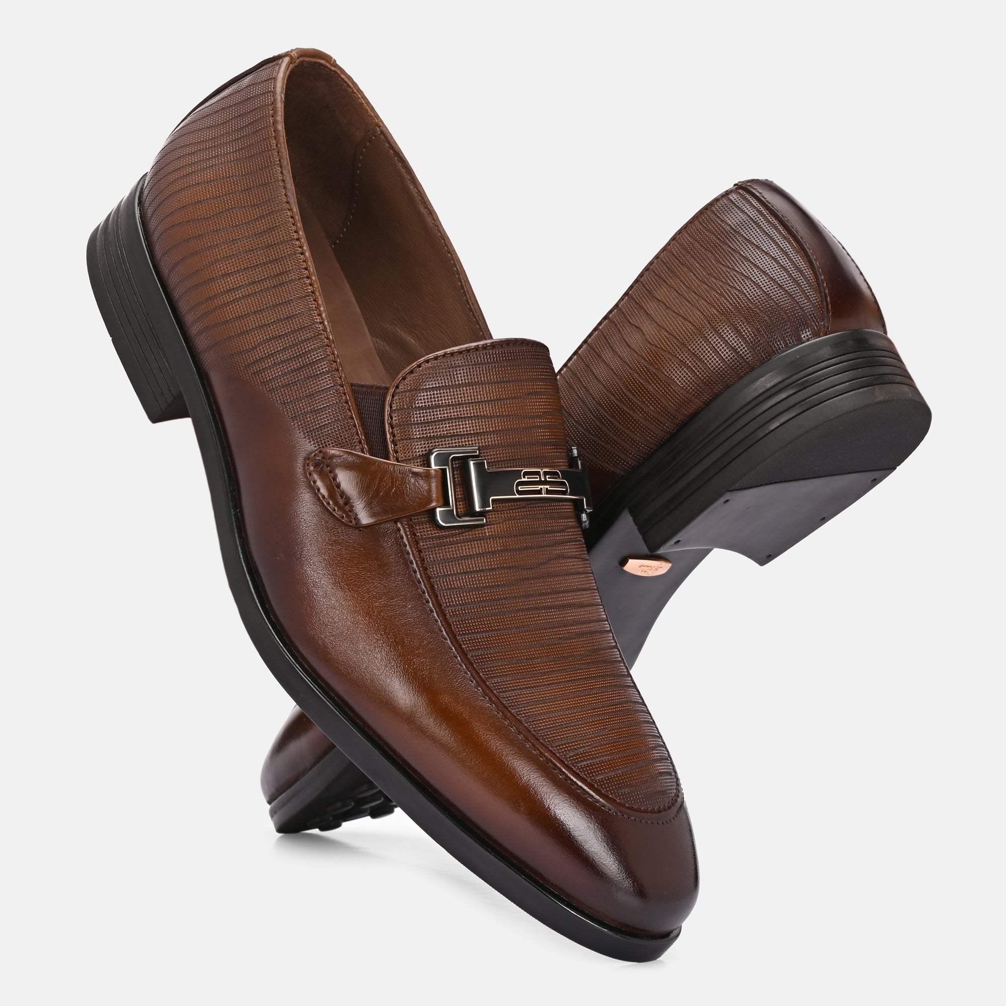 Buckled Party Loafers by Lafattio