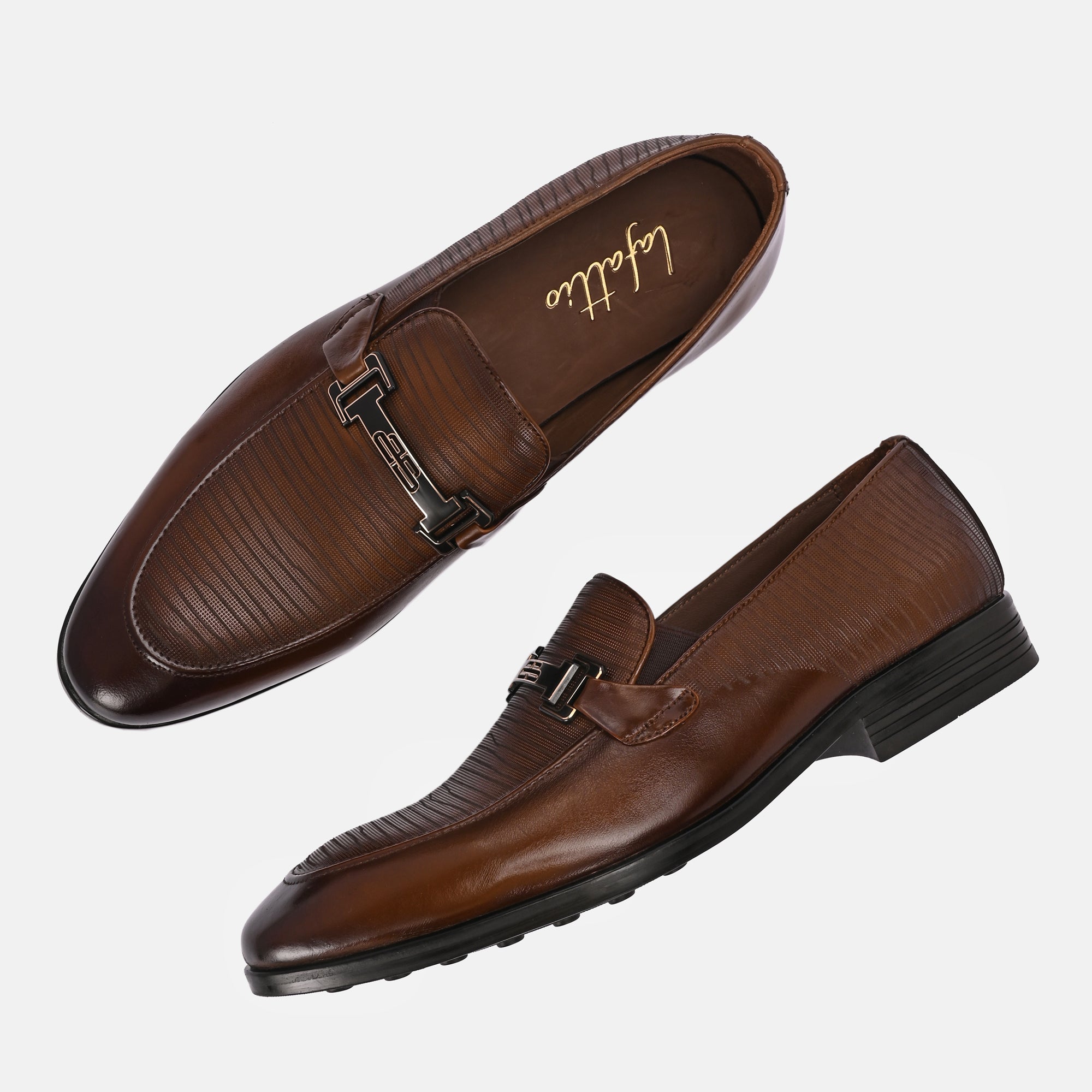 Buckled Party Loafers by Lafattio