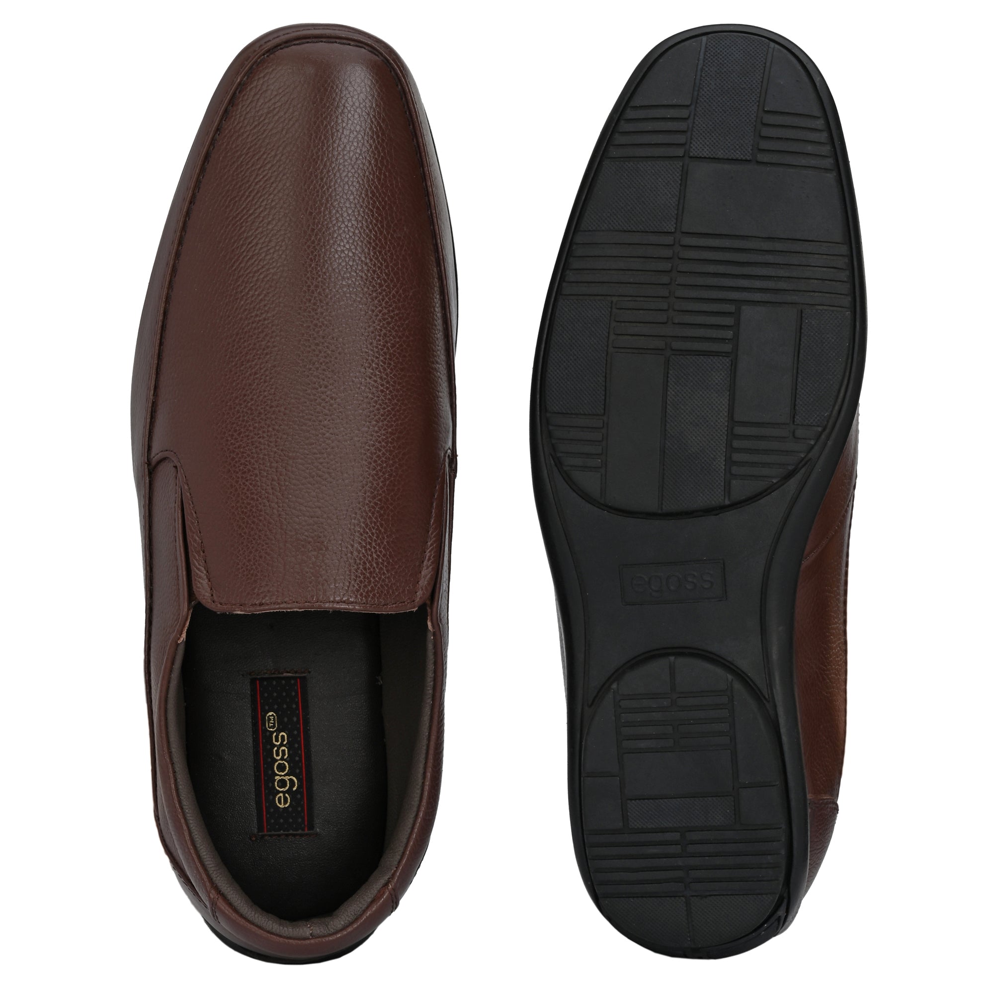 Egoss Leather Casual Slip-On Shoes For Men