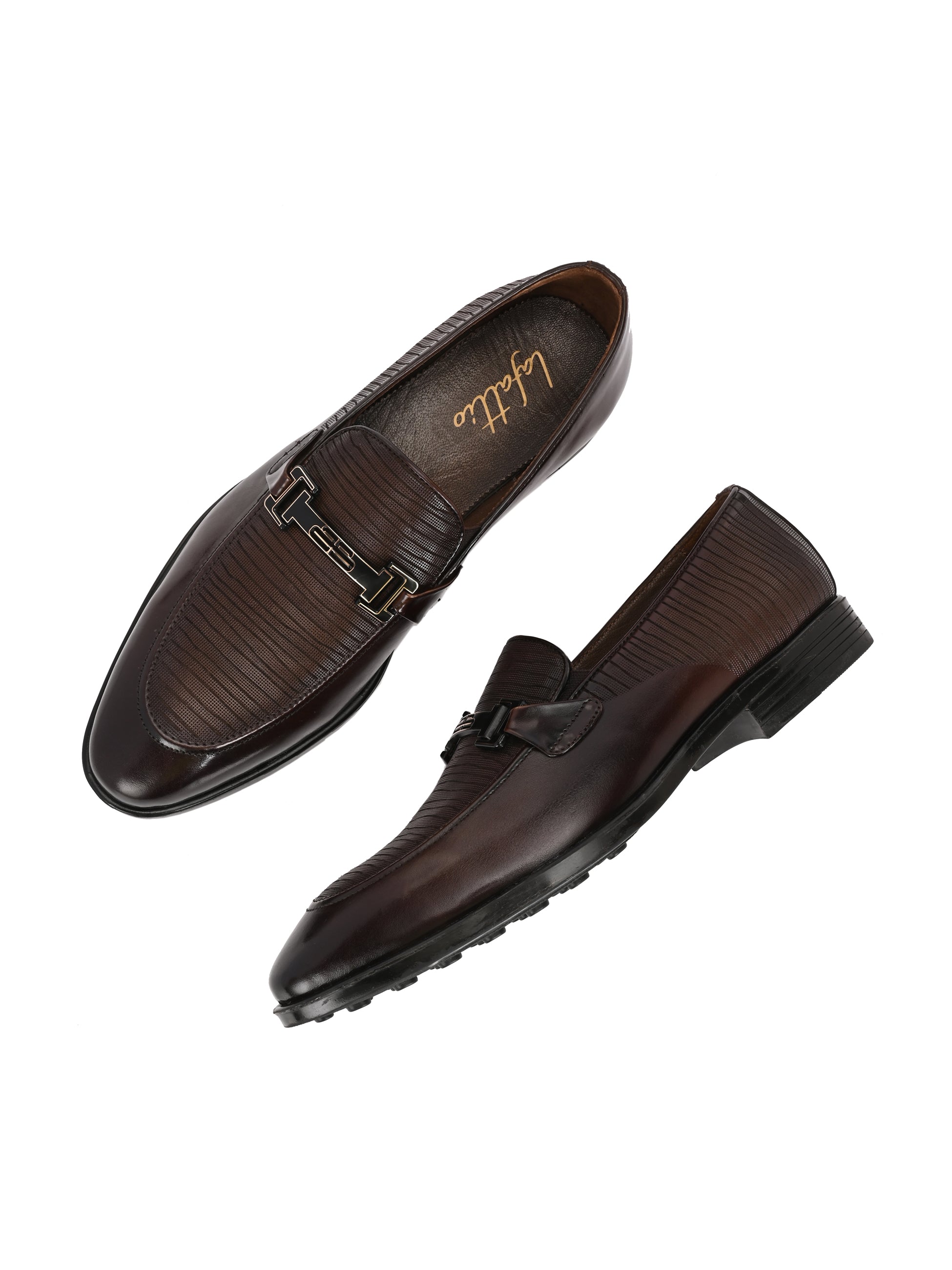 Buckled Party Loafers by Lafattio