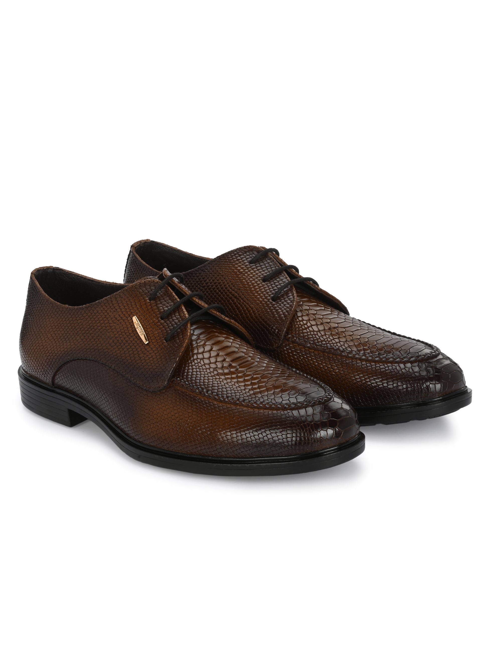 Egoss Platinum Lace-Up Shoes For Men