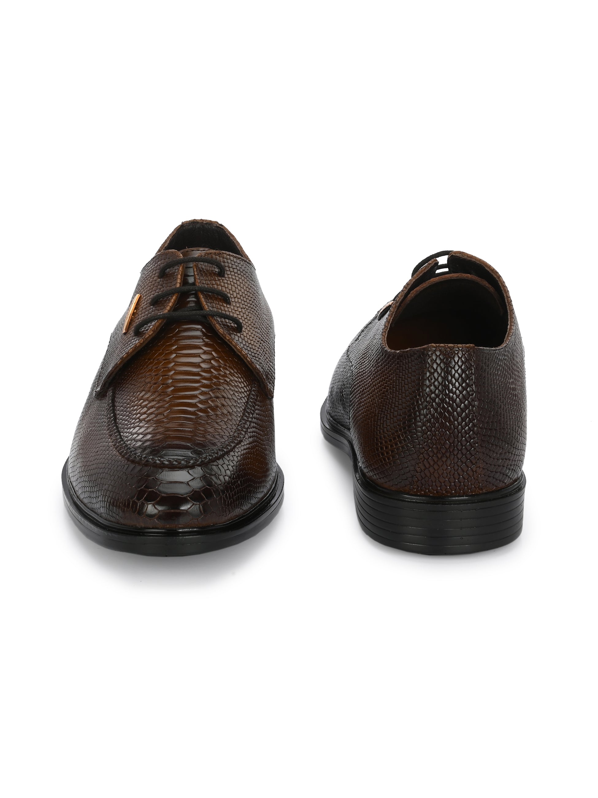 Egoss Platinum Lace-Up Shoes For Men