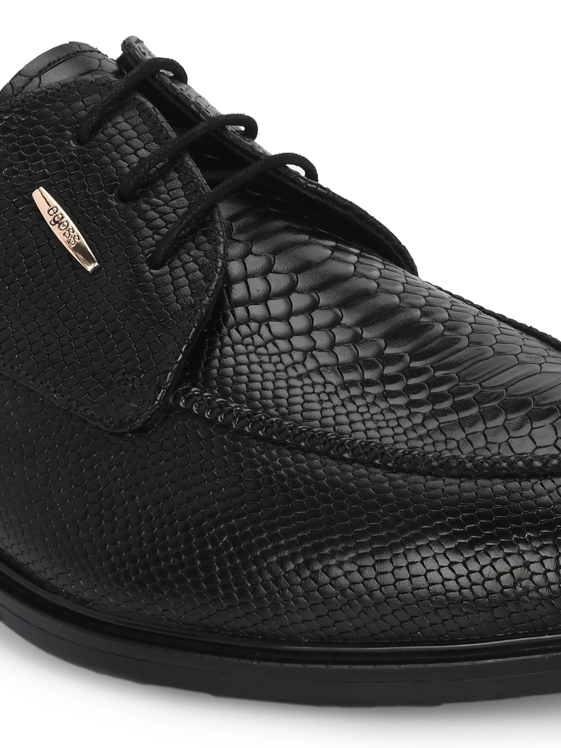 Egoss Platinum Lace-Up Shoes For Men