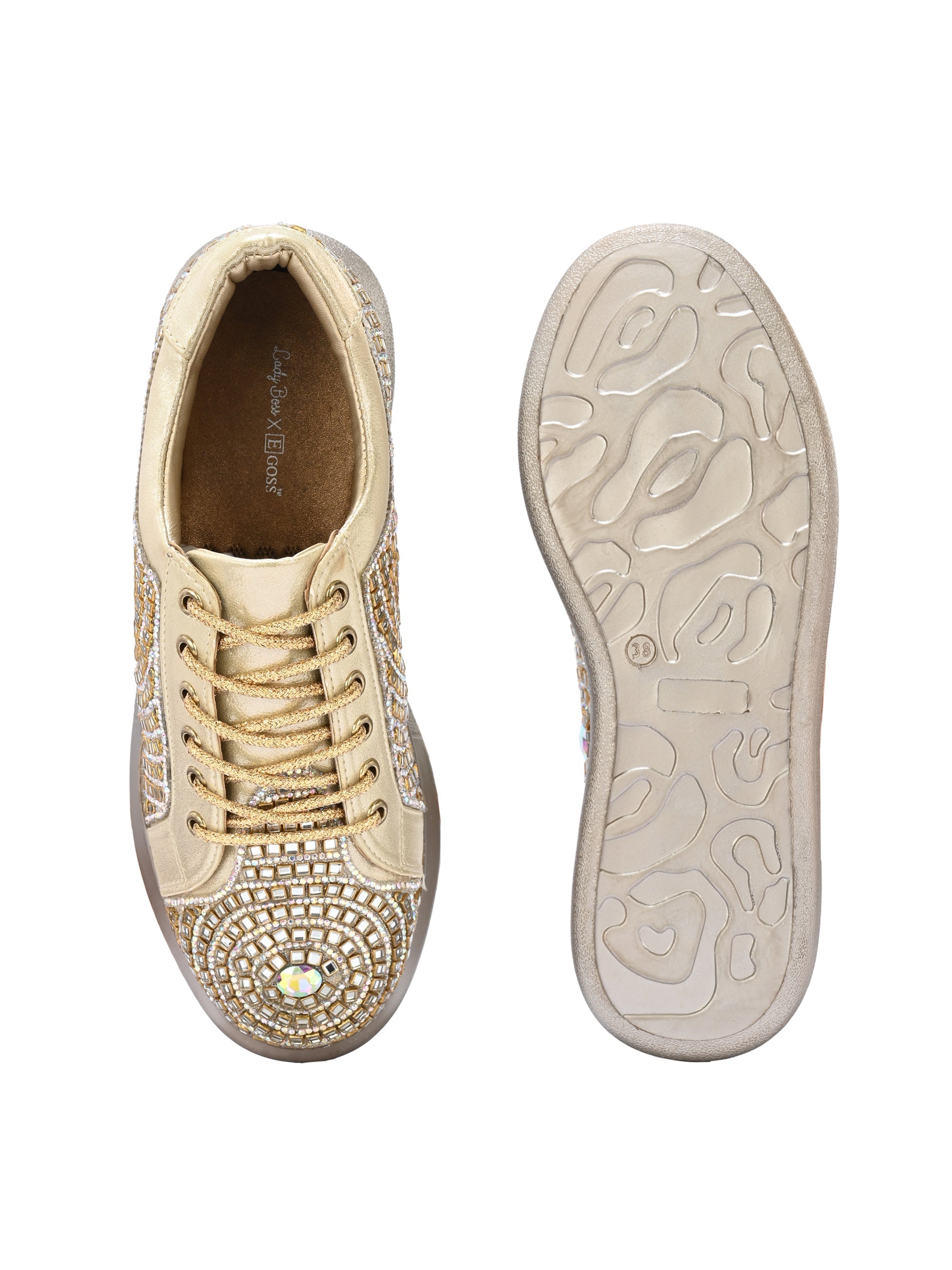 Crysta Bridal Sneakers For Women by Lady Boss ladybossbyegoss