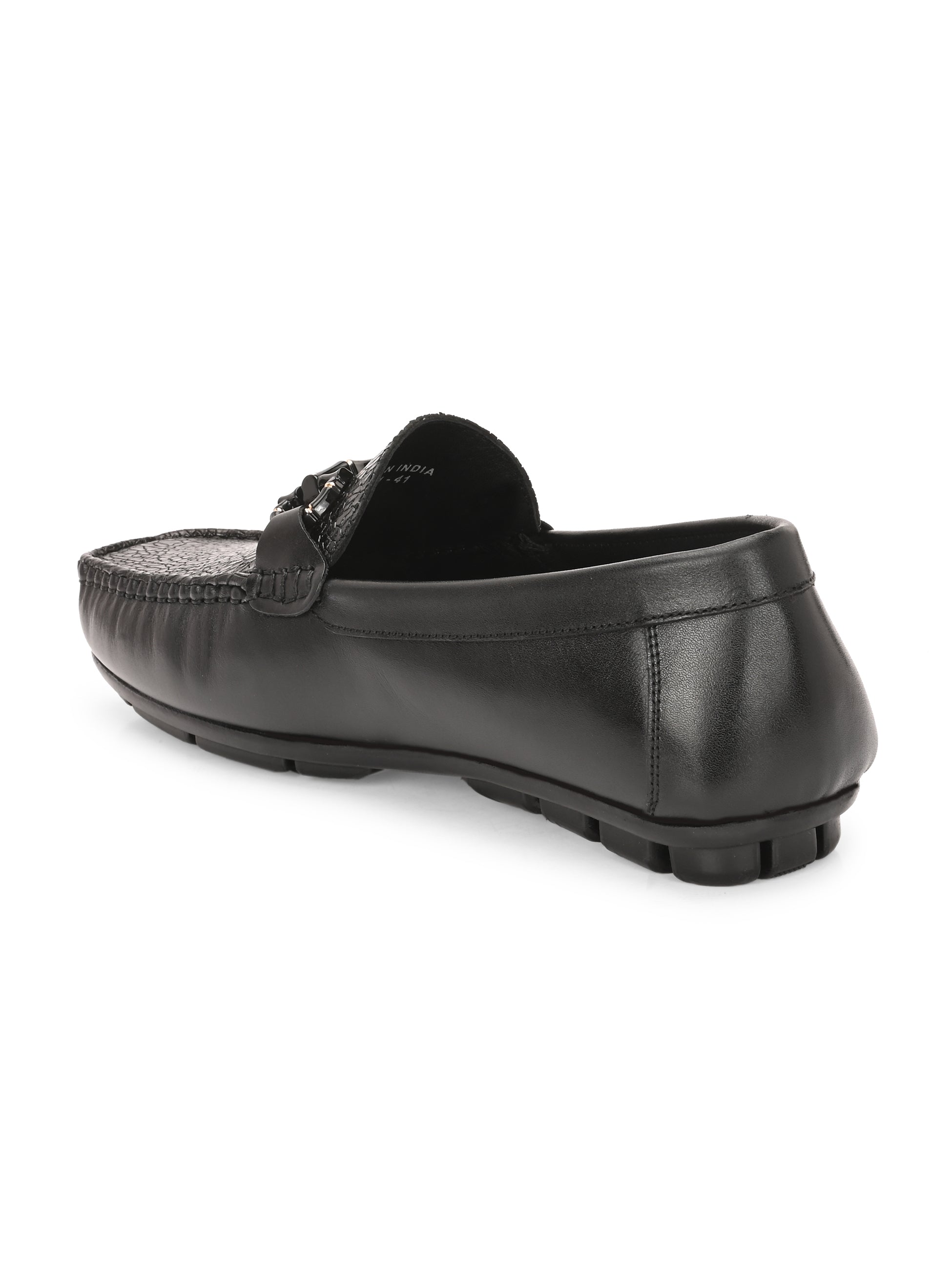 Egoss Platinum Printed Loafers For Men