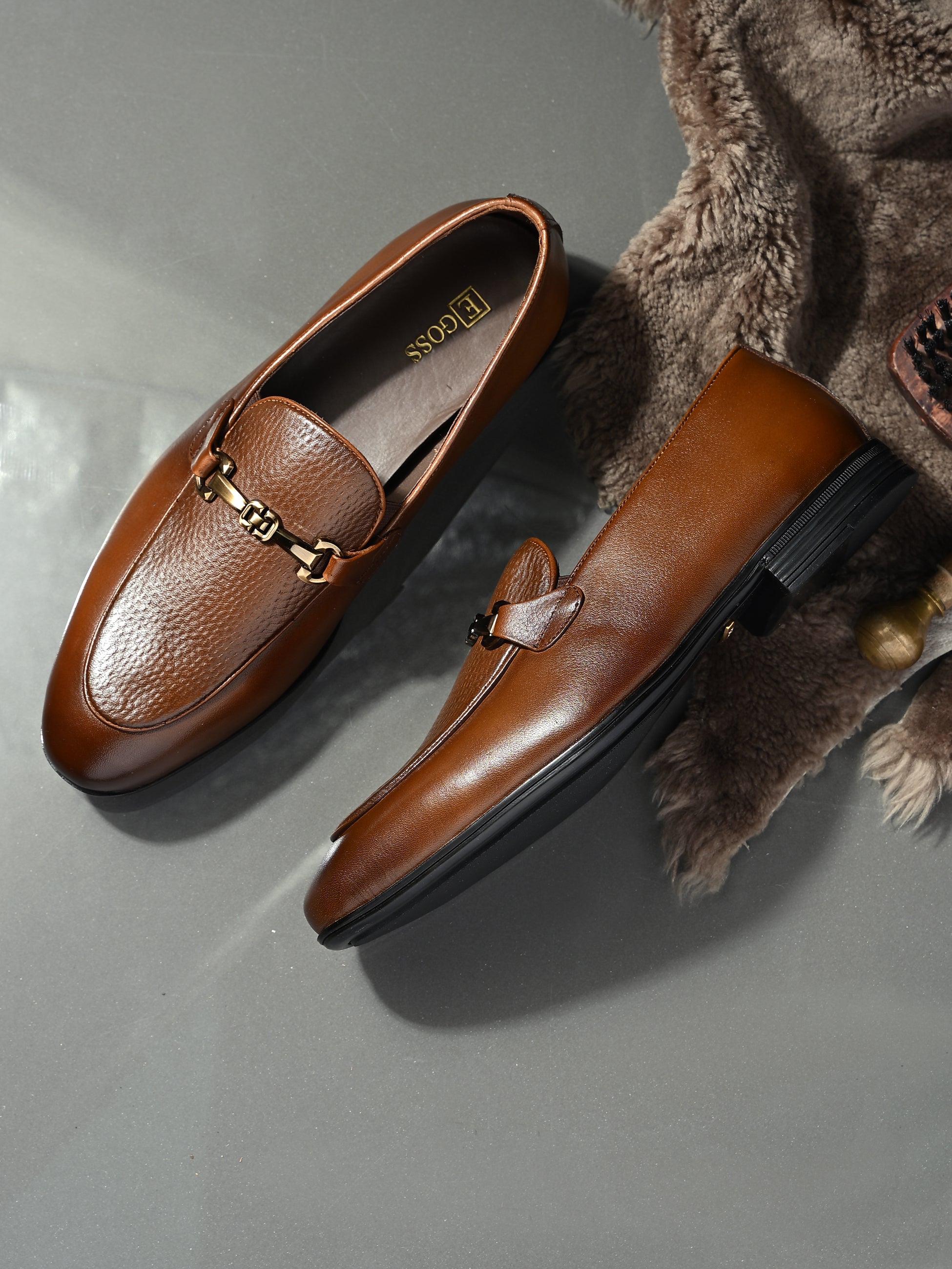 Egoss Platinum Party Loafers For Men